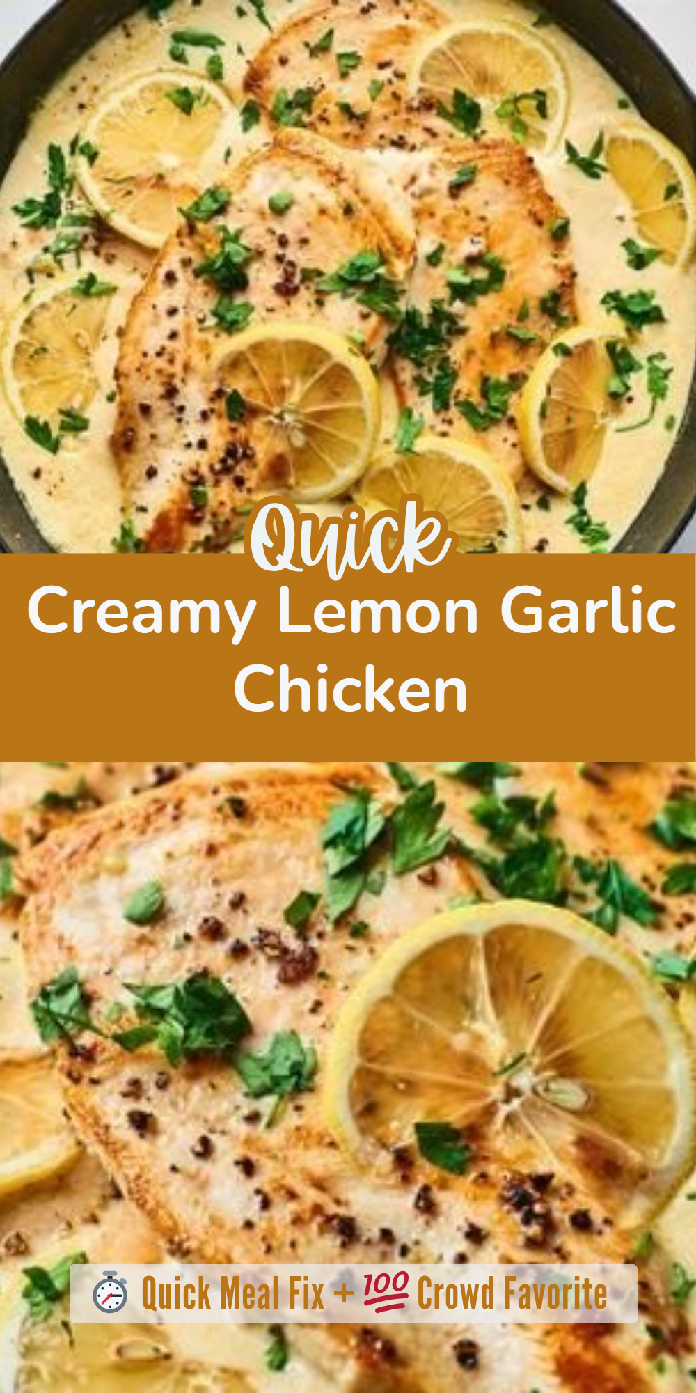 Creamy Lemon Garlic Chicken