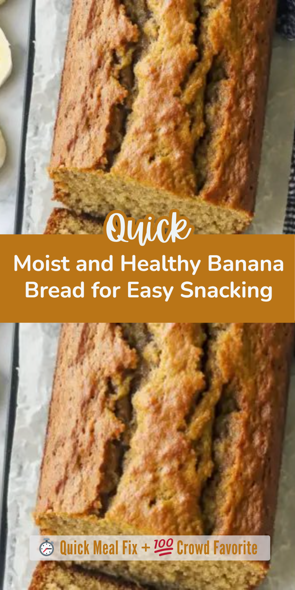 Moist and Healthy Banana Bread for Easy Snacking