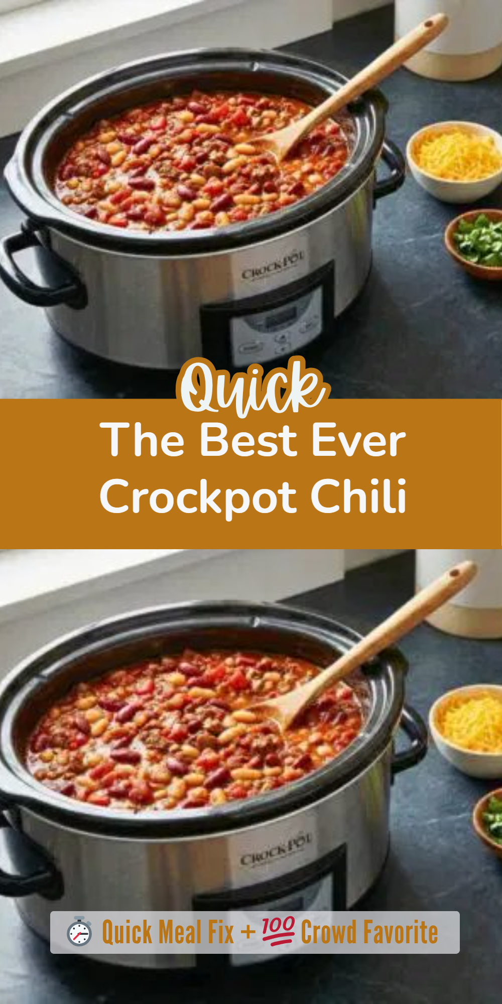 The Best Ever Crockpot Chili