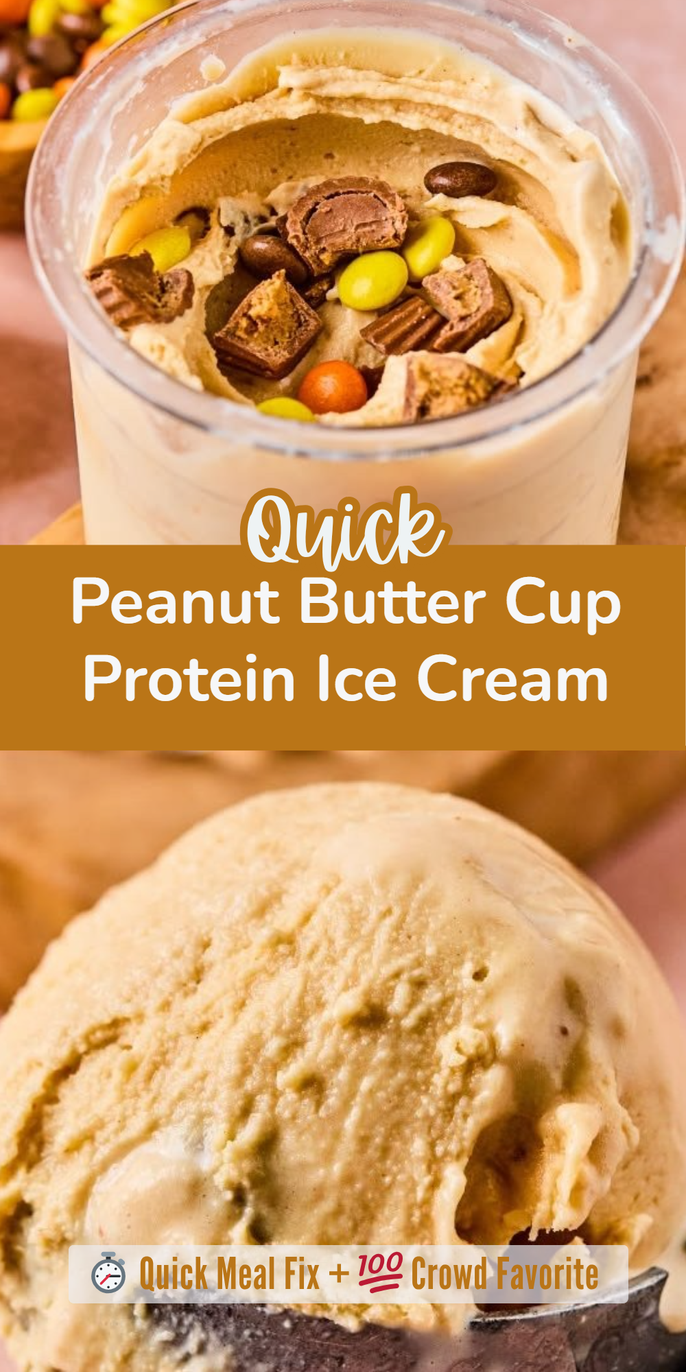 Peanut Butter Cup Protein Ice Cream