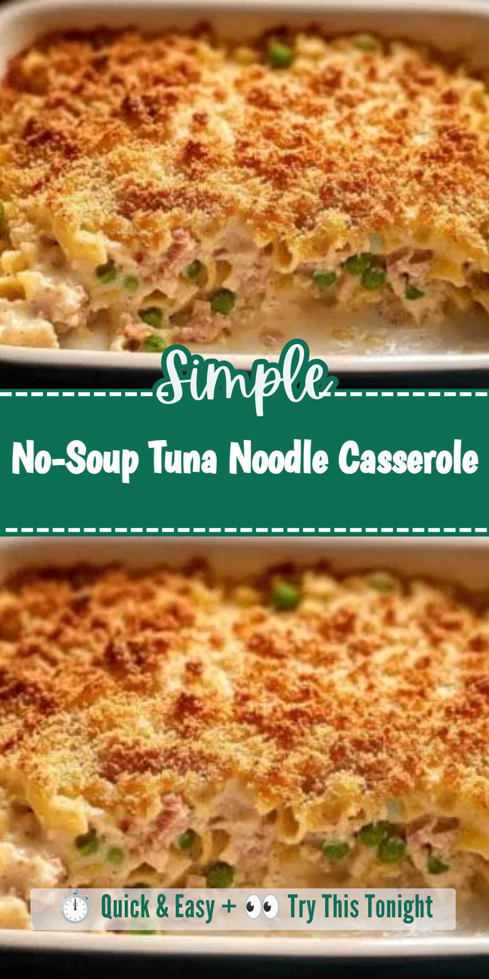 No-Soup Tuna Noodle Casserole