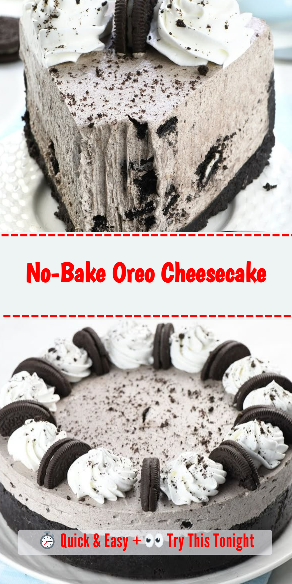 No-Bake Oreo Cheesecake