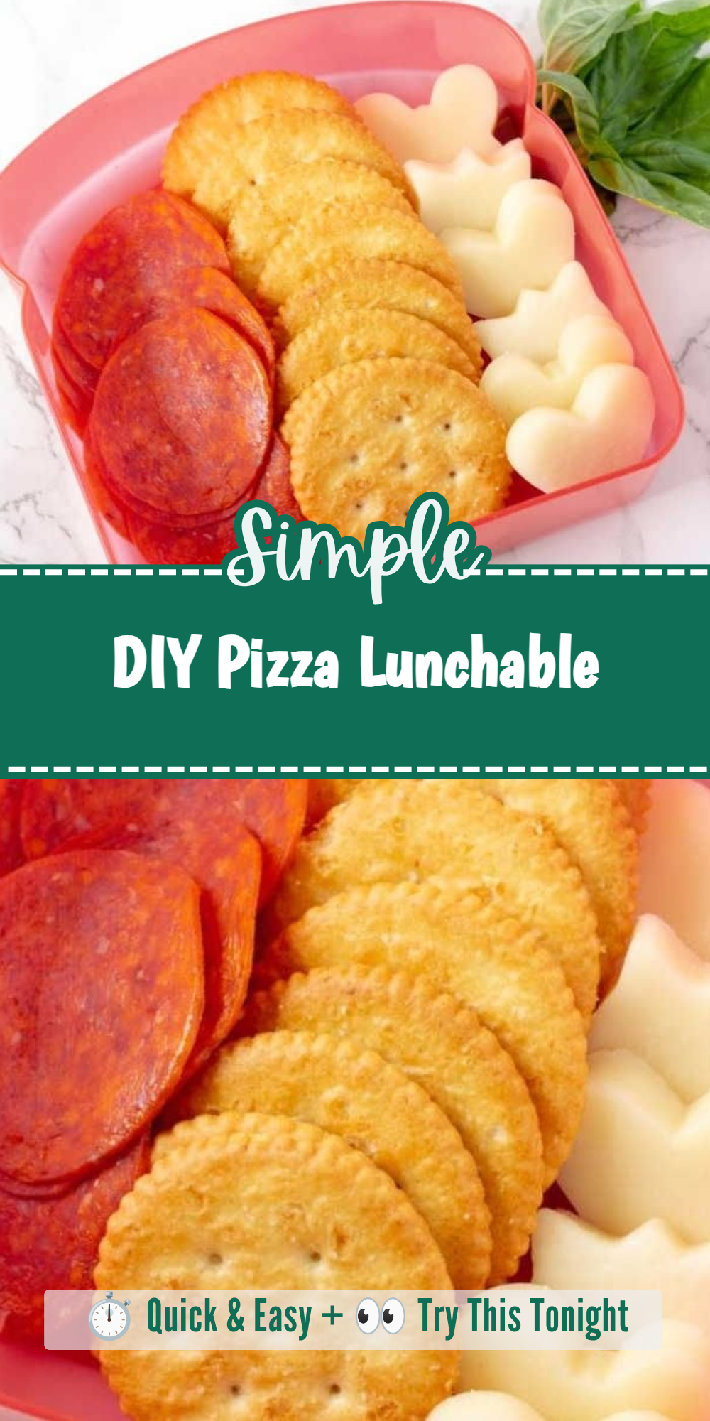 DIY Pizza Lunchable