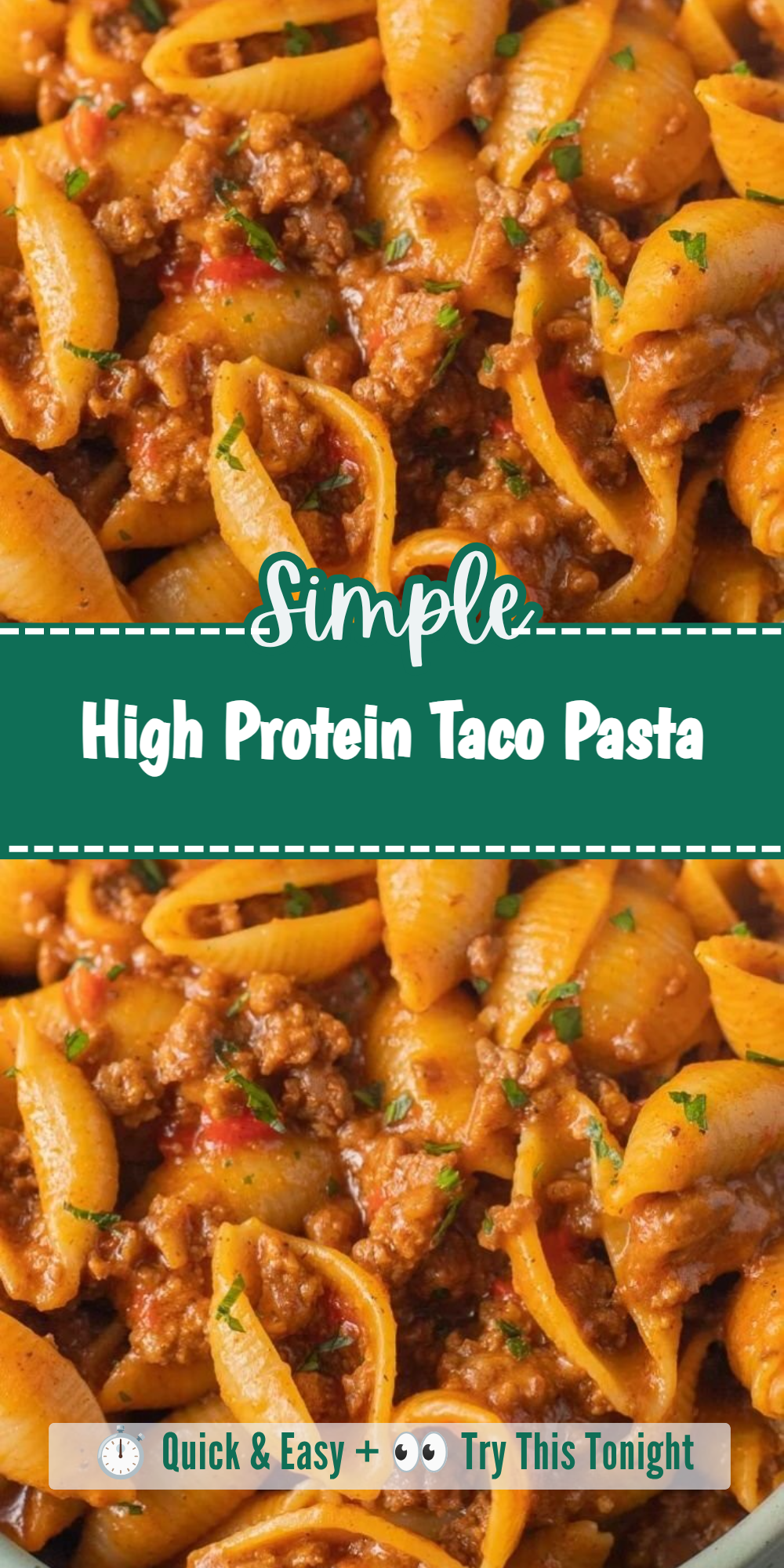High Protein Taco Pasta
