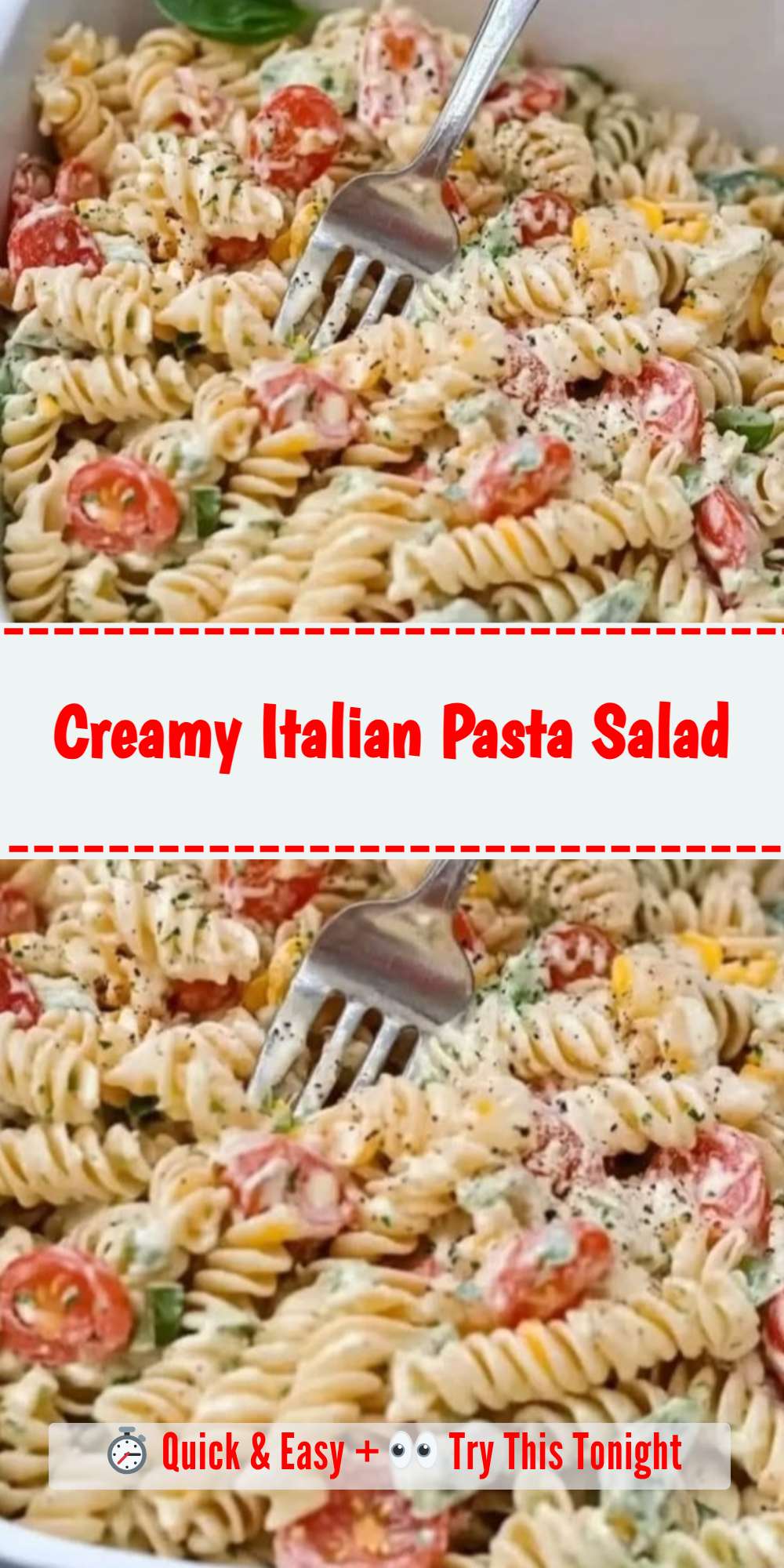 Creamy Italian Pasta Salad