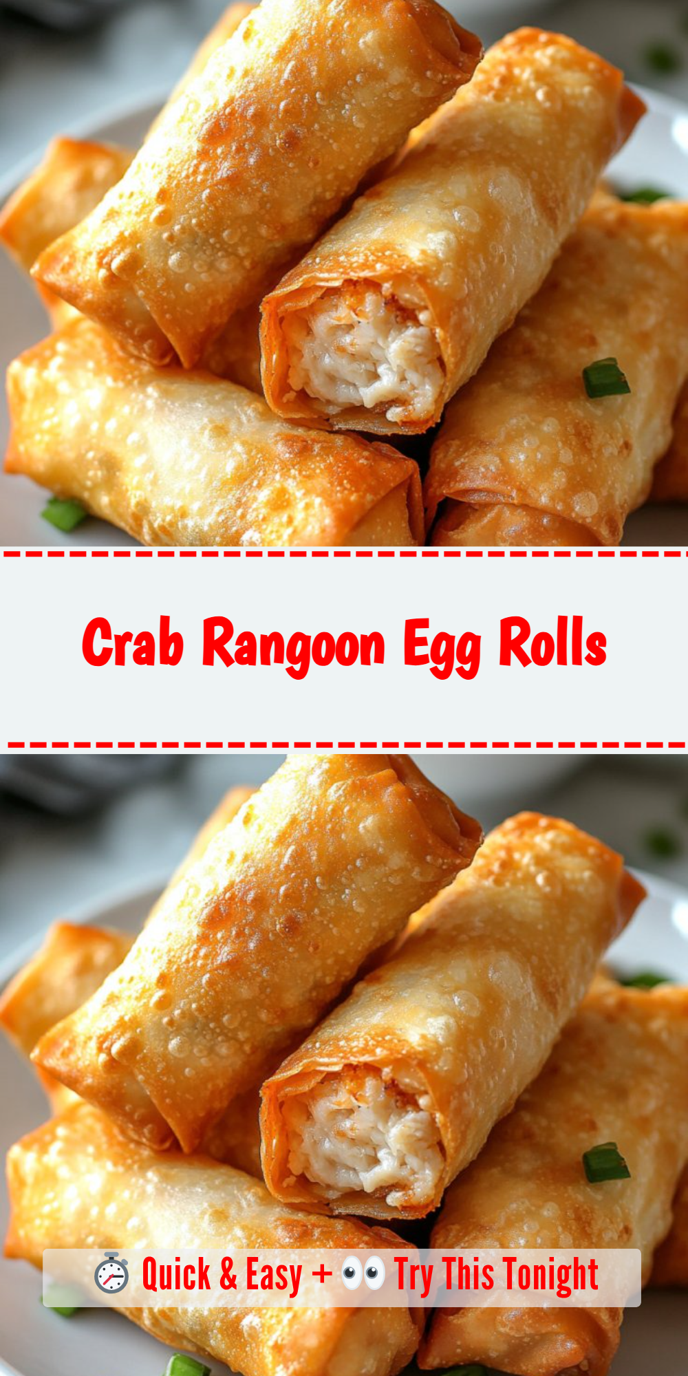 Crab Rangoon Egg Rolls