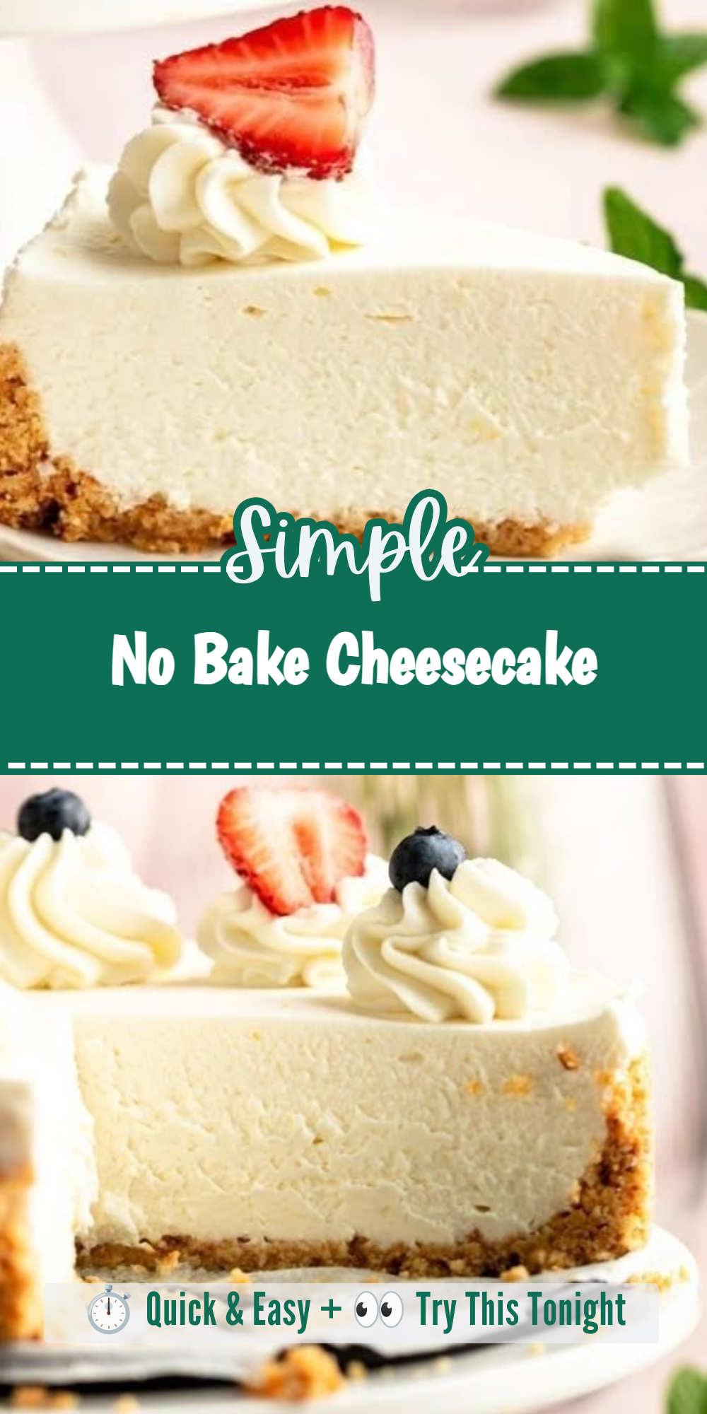 No Bake Cheesecake