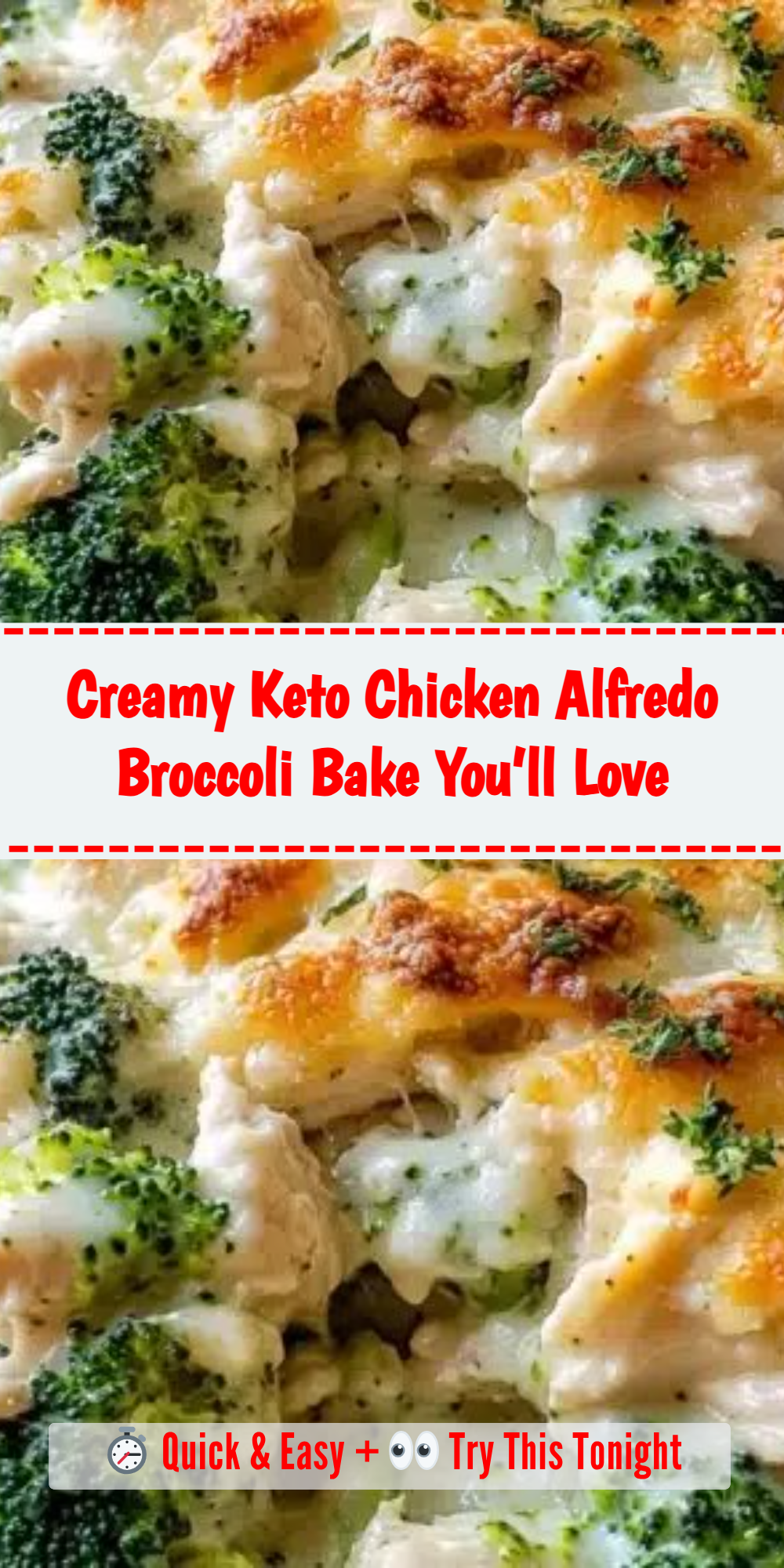 Creamy Keto Chicken Alfredo Broccoli Bake You’ll Love