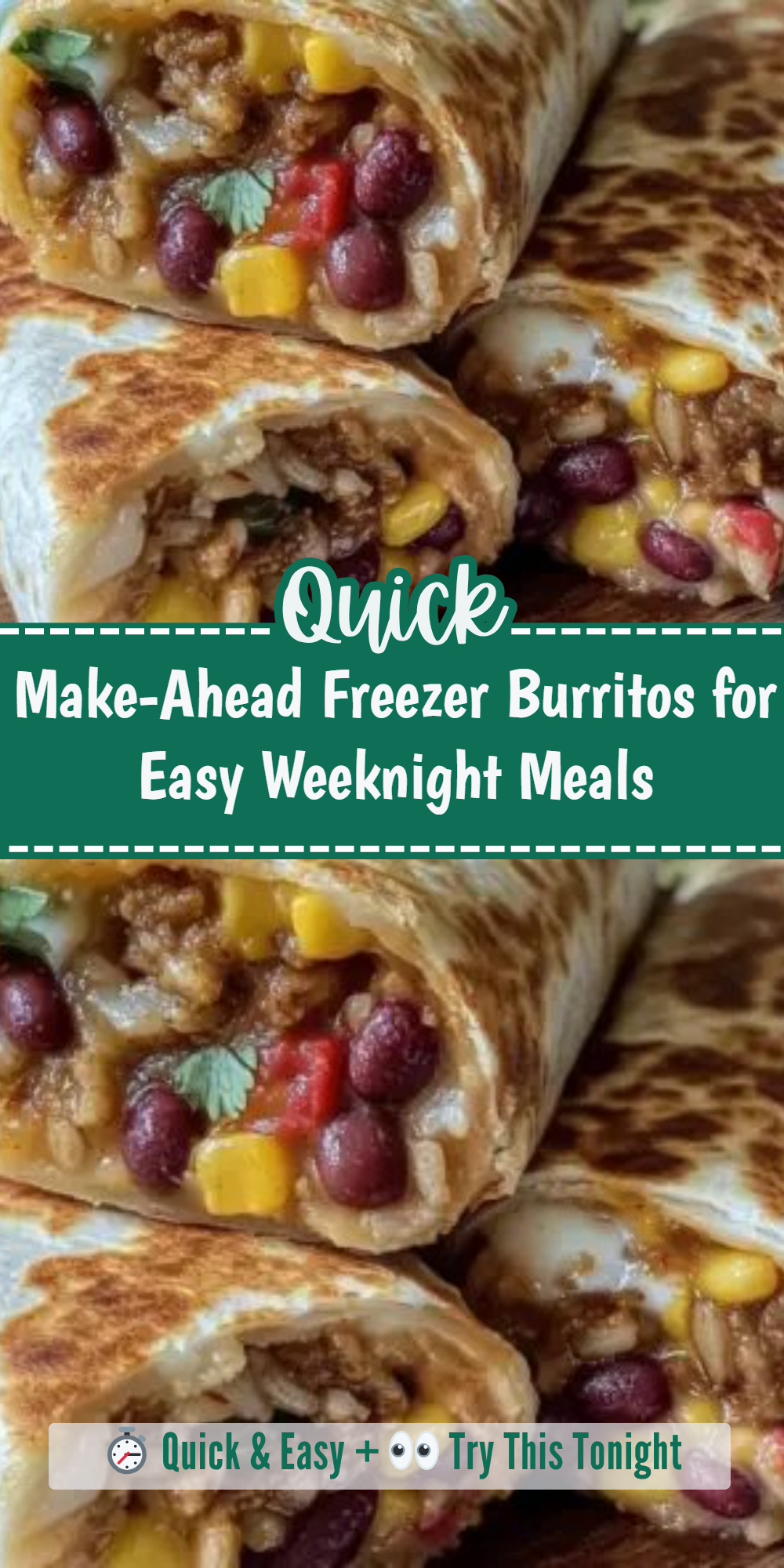 Make-Ahead Freezer Burritos for Easy Weeknight Meals