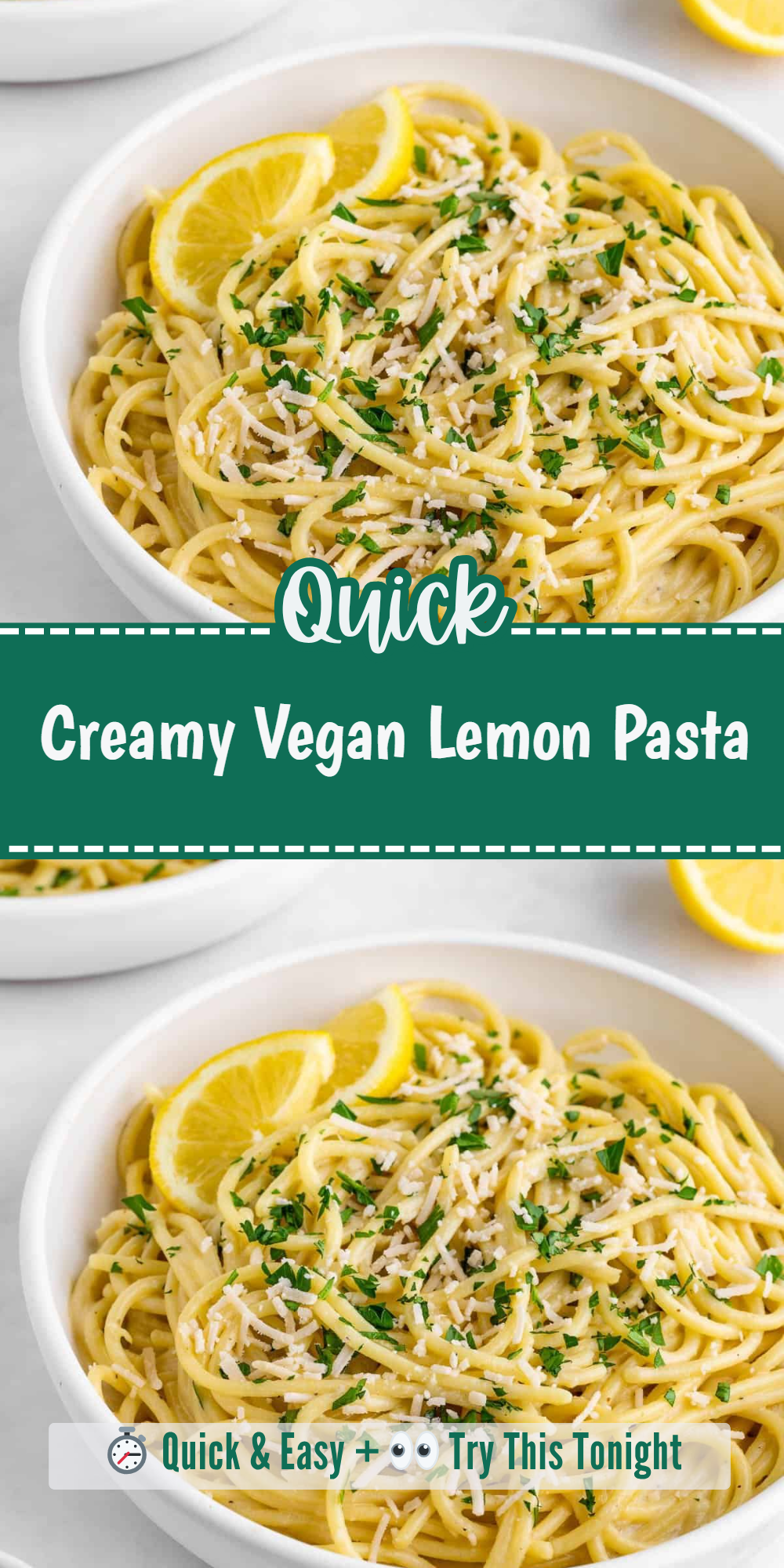 Creamy Vegan Lemon Pasta