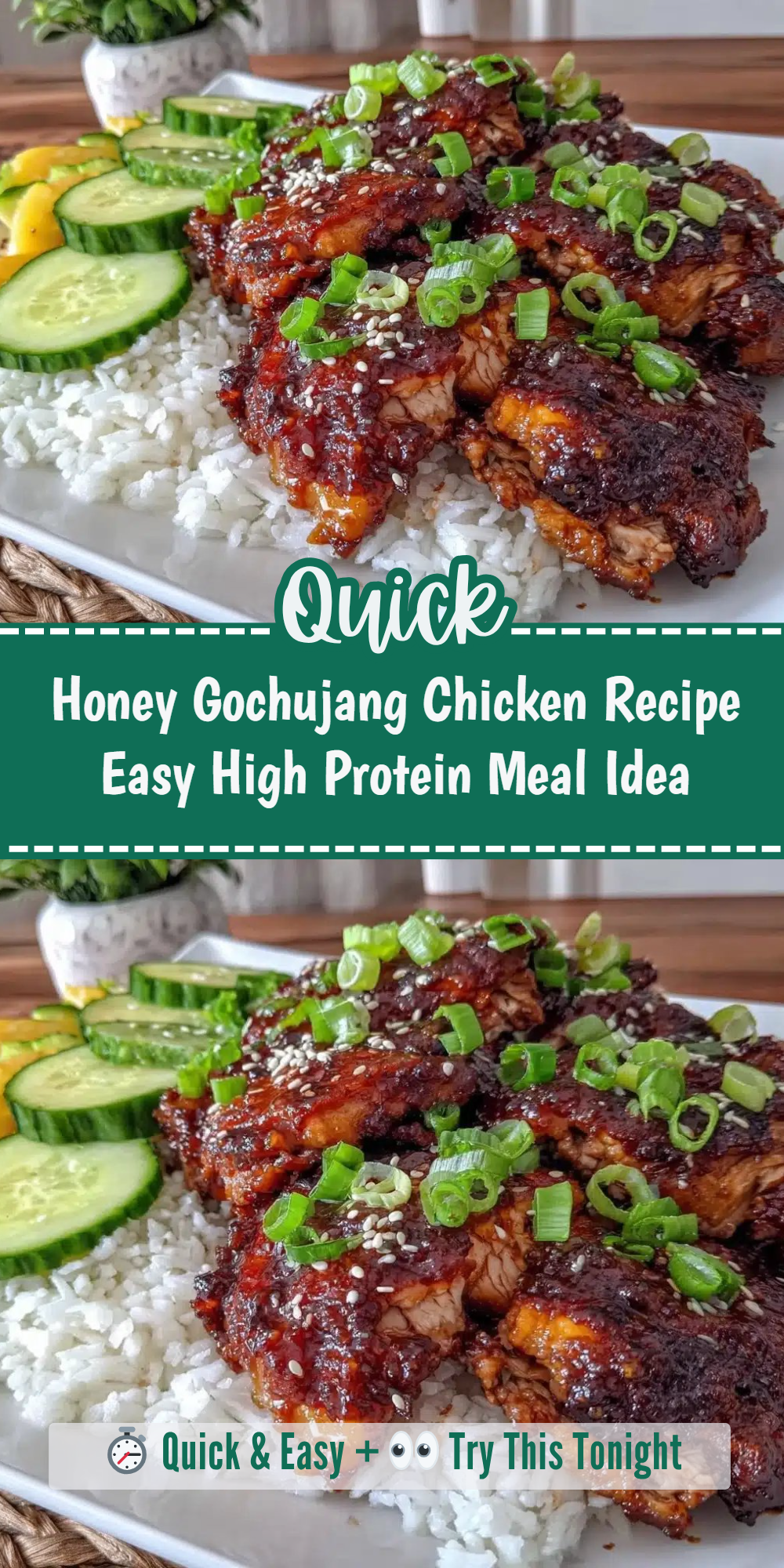 Honey Gochujang Chicken Recipe Easy High Protein Meal Idea