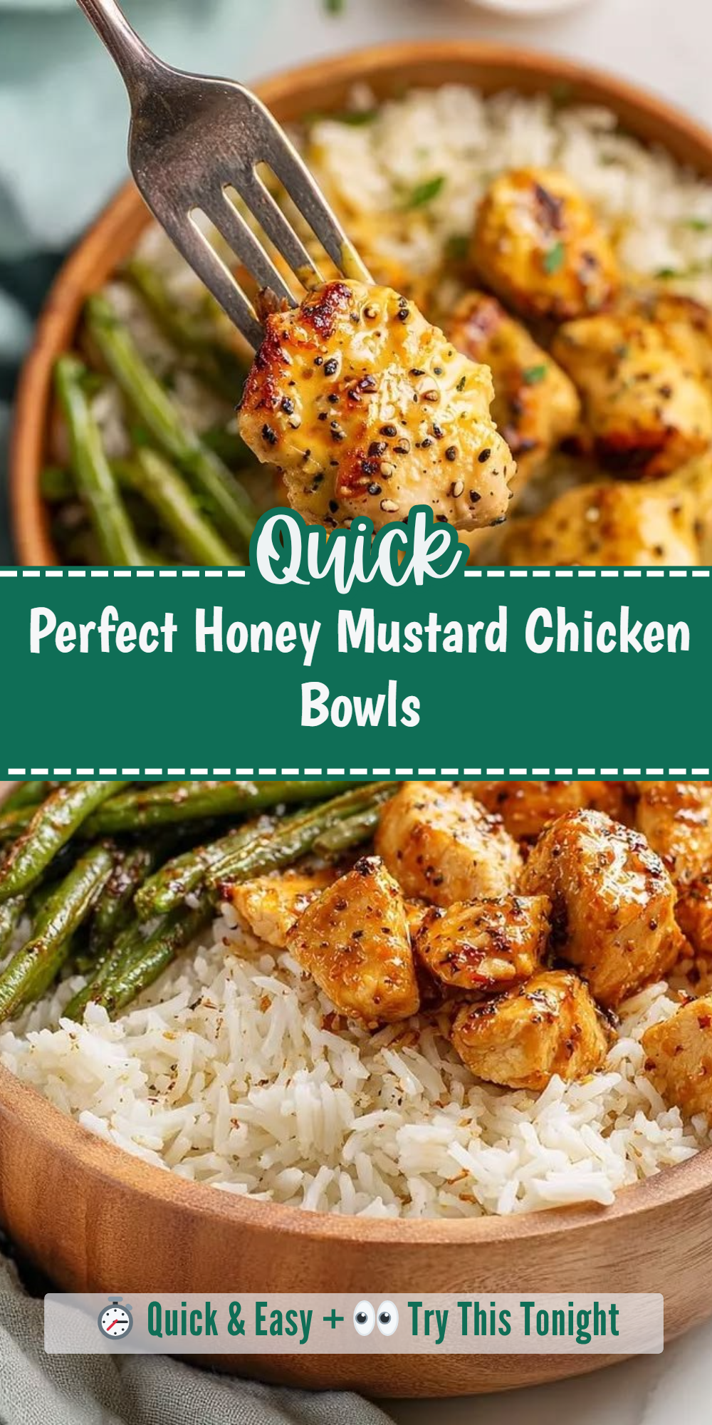 Perfect Honey Mustard Chicken Bowls