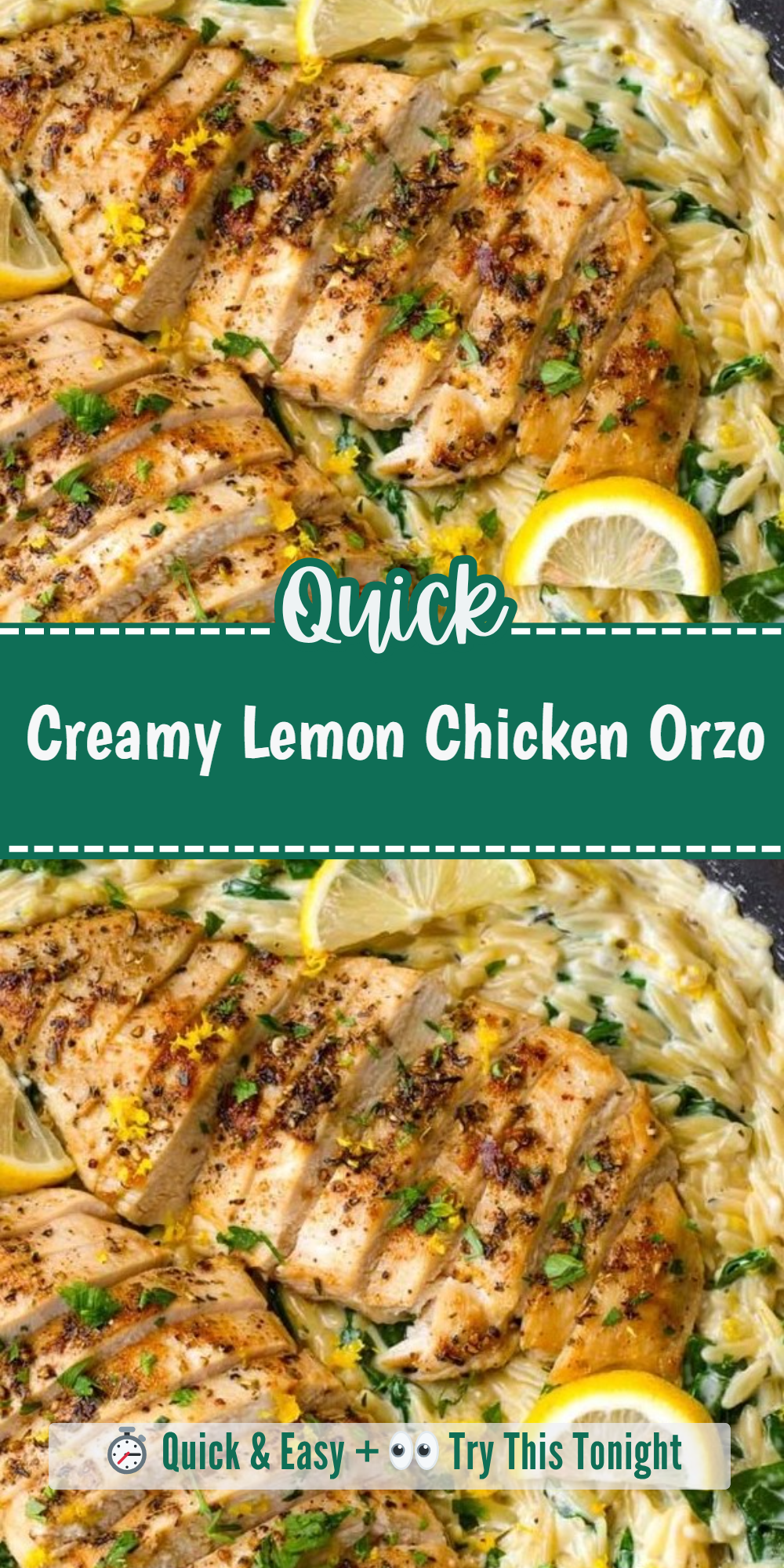Creamy Lemon Chicken Orzo