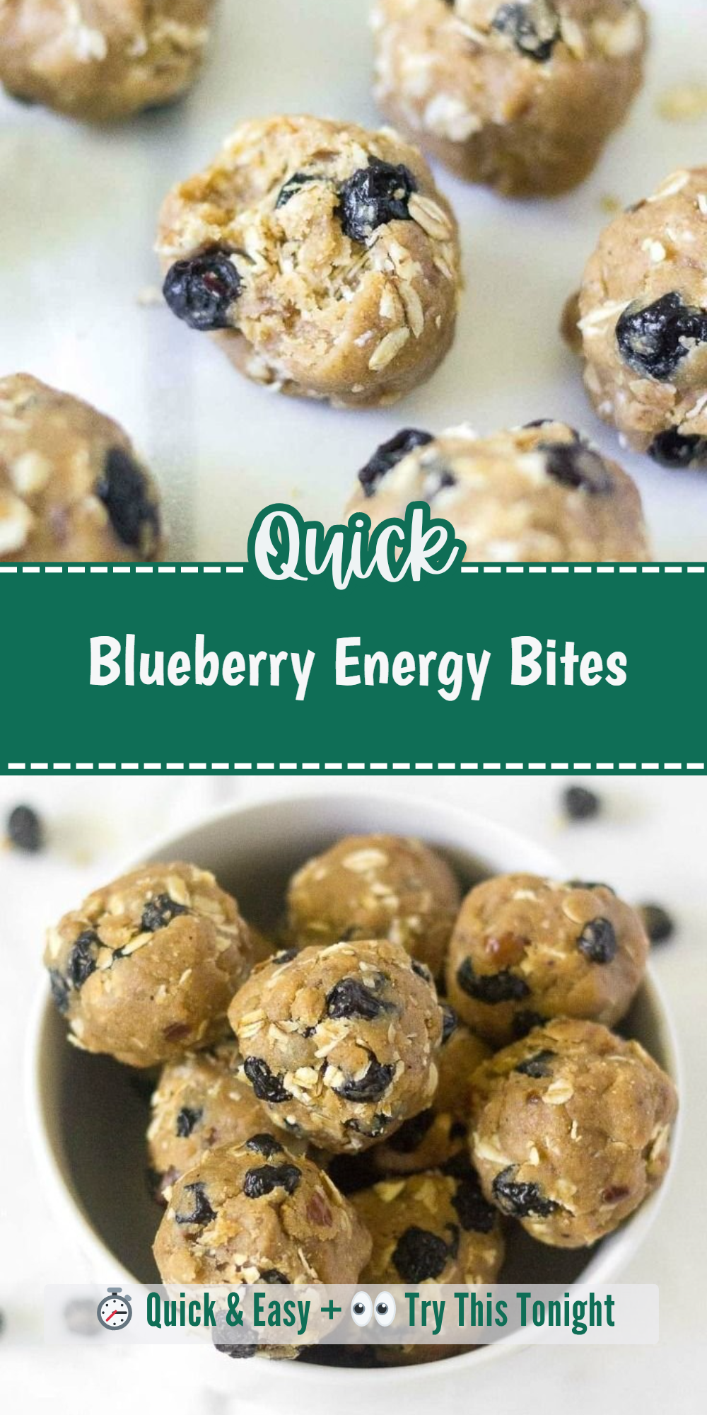 Blueberry Energy Bites