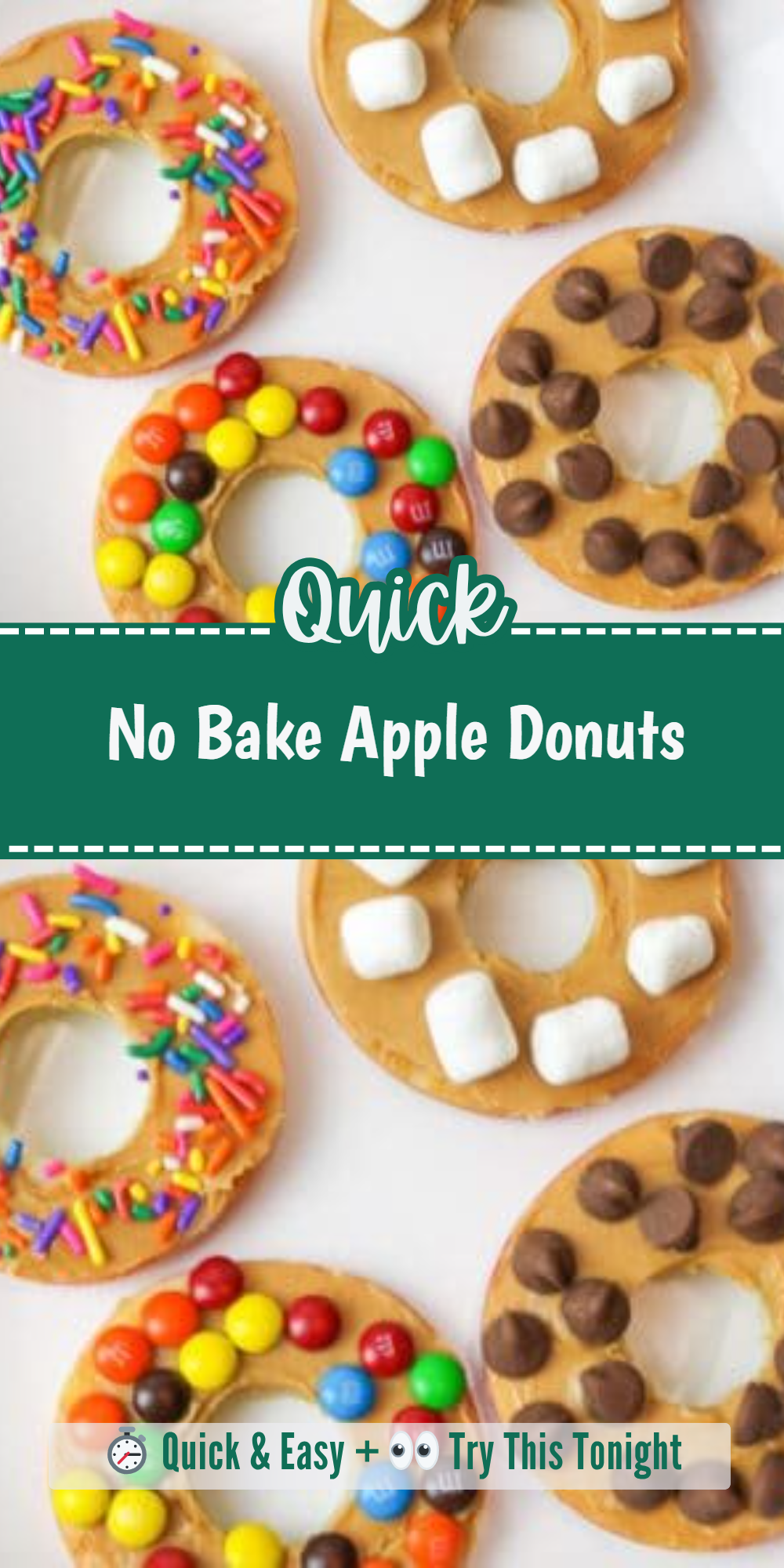 No Bake Apple Donuts