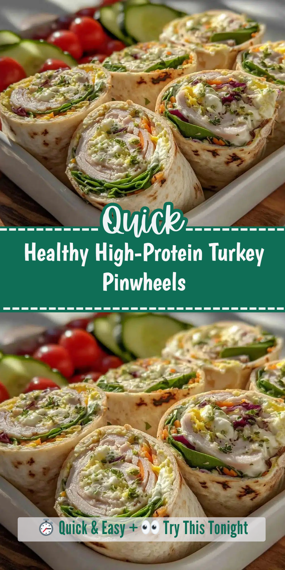 Healthy High-Protein Turkey Pinwheels