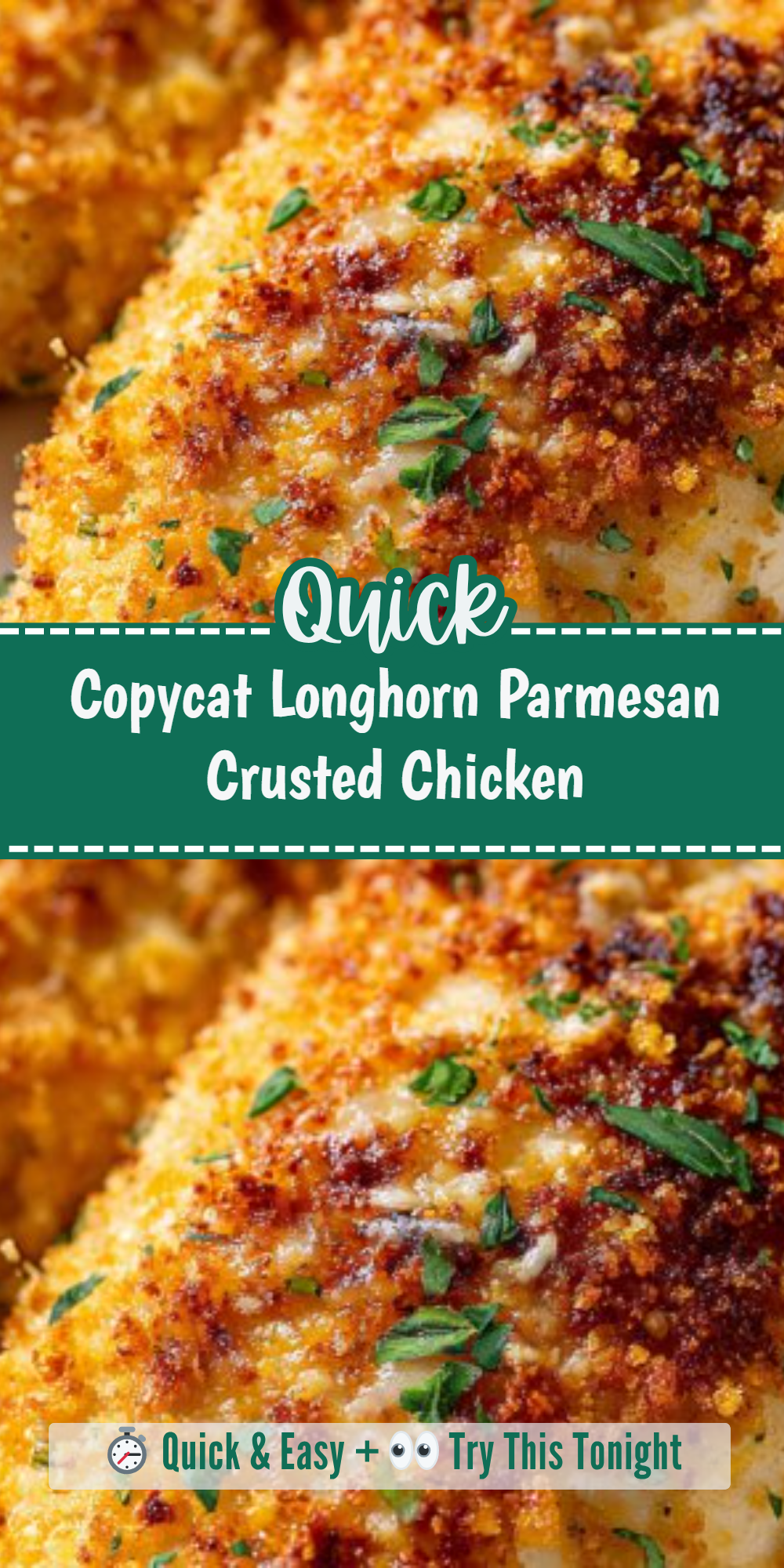 Copycat Longhorn Parmesan Crusted Chicken