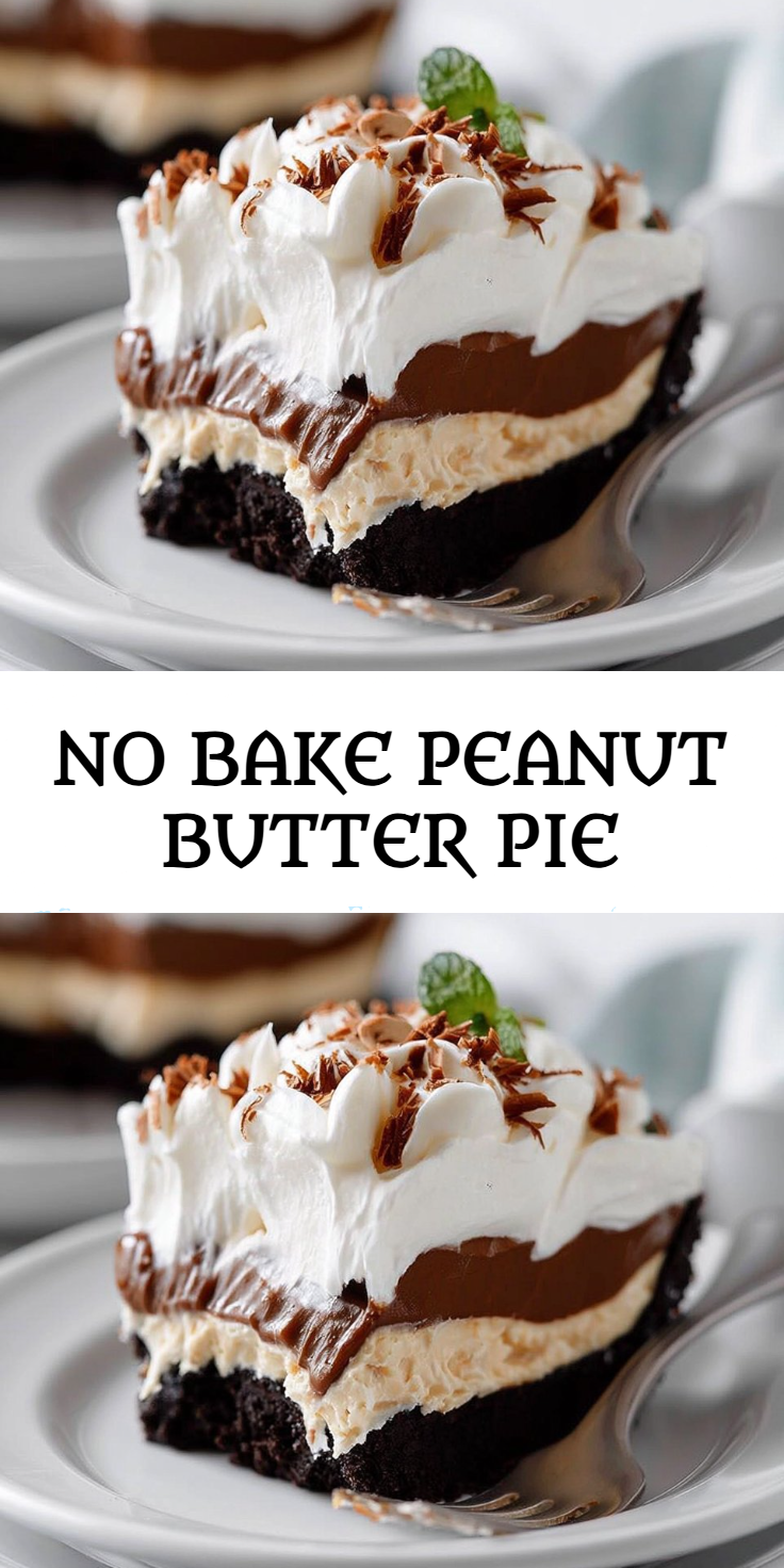No Bake Peanut Butter Pie