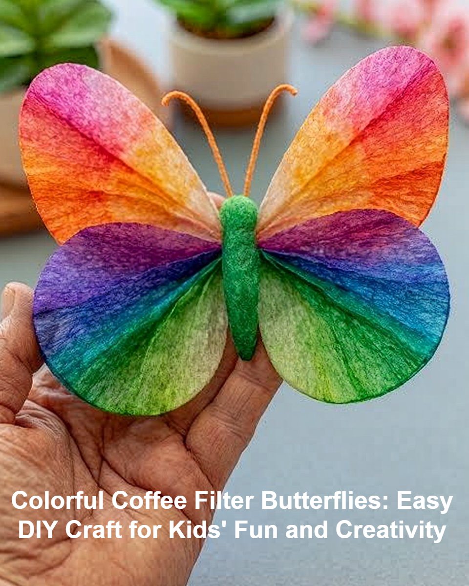 Create Colorful Coffee Filter Butterflies: Fun DIY Craft for Kids