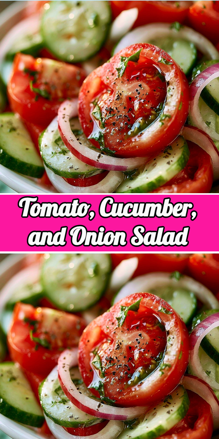 Tomato, Cucumber, and Onion Salad