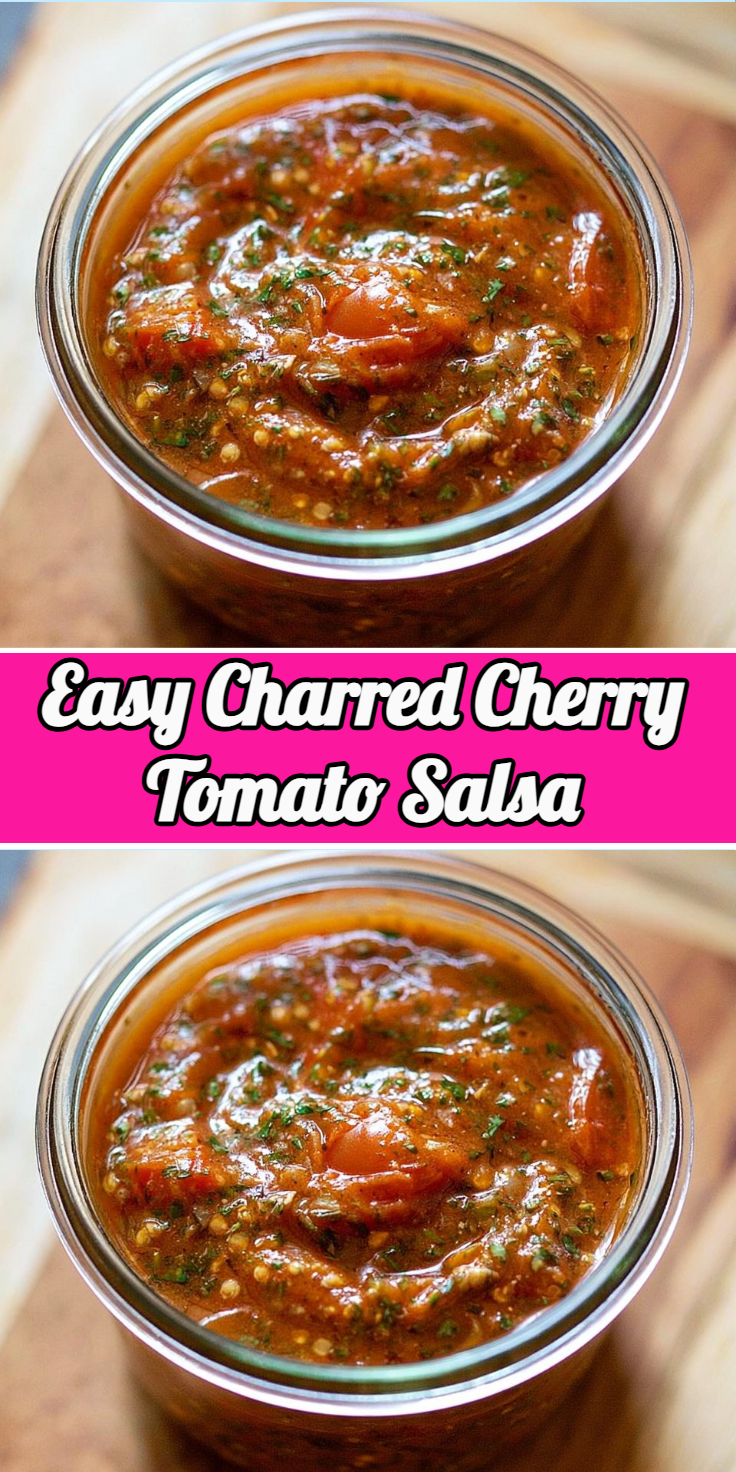 Easy Charred Cherry Tomato Salsa