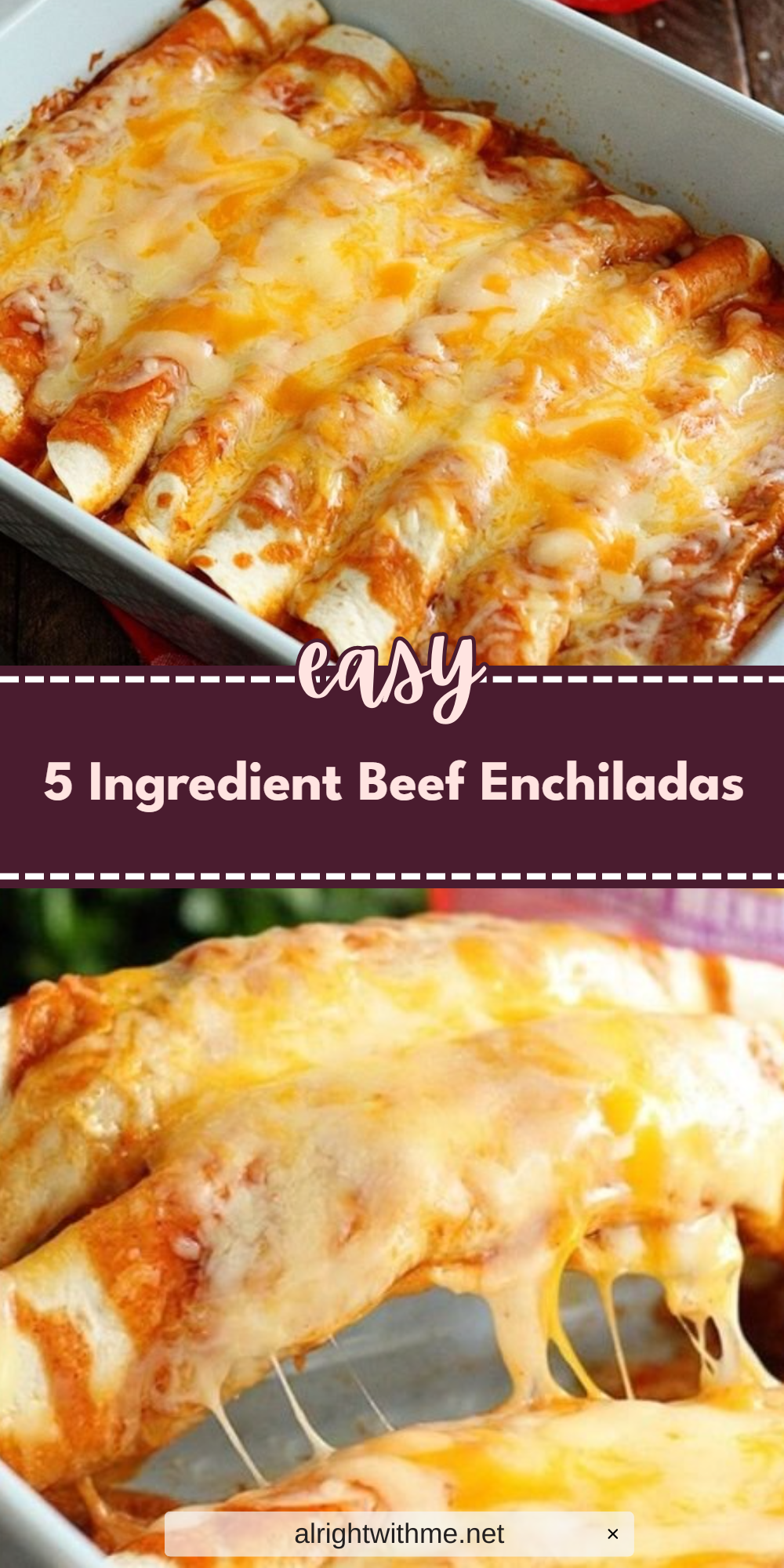 5 Ingredient Beef Enchiladas