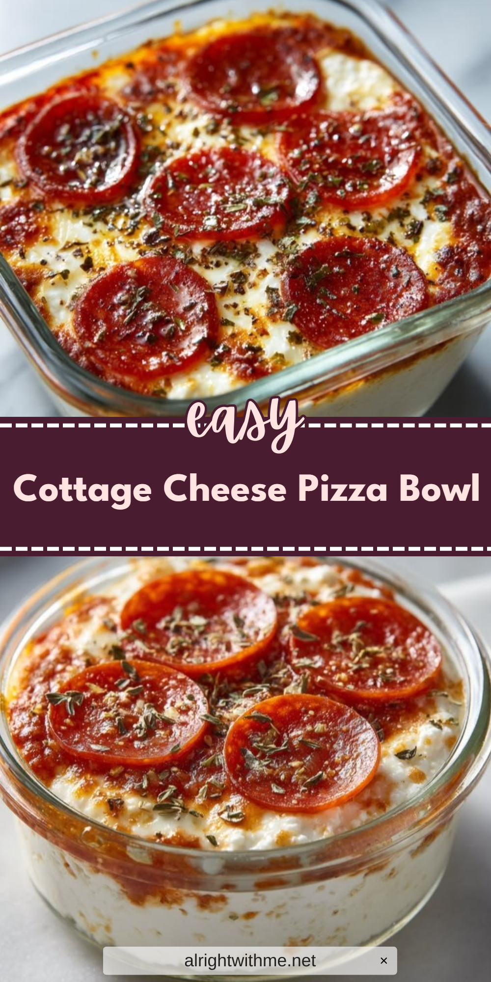 Cottage Cheese Pizza Bowl