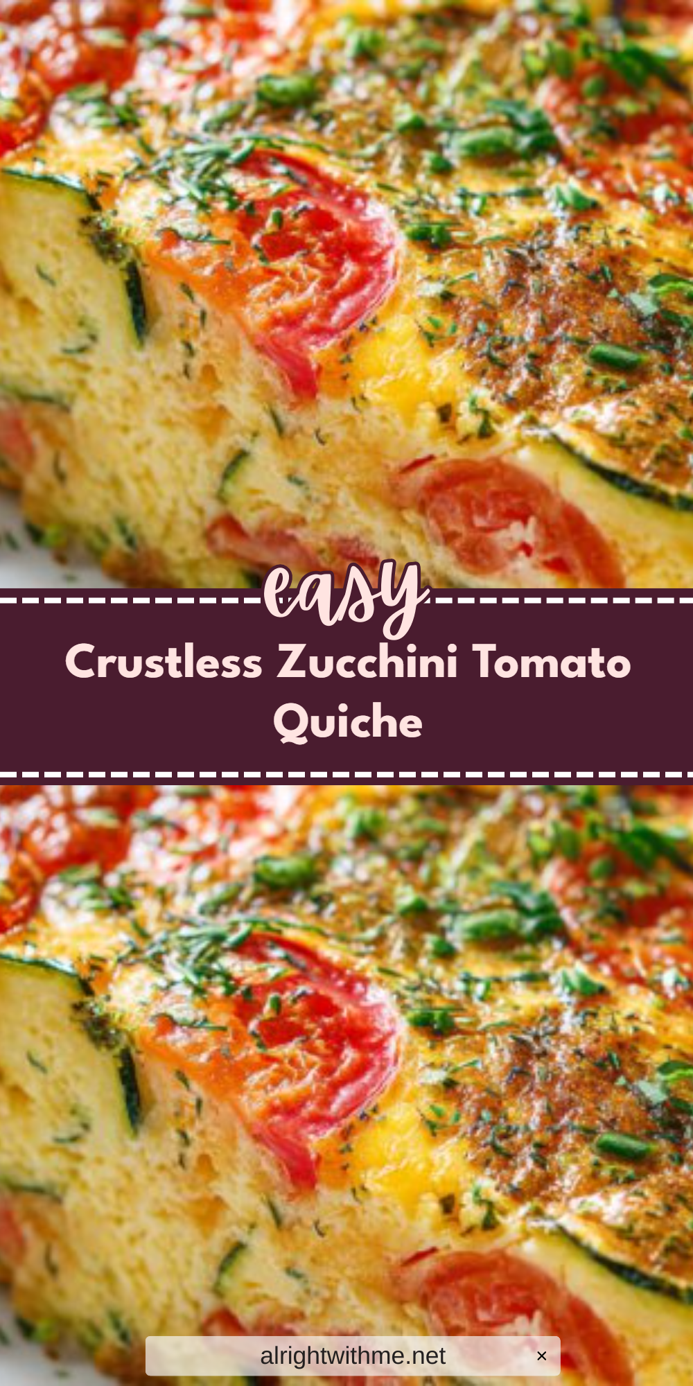 Crustless Zucchini Tomato Quiche