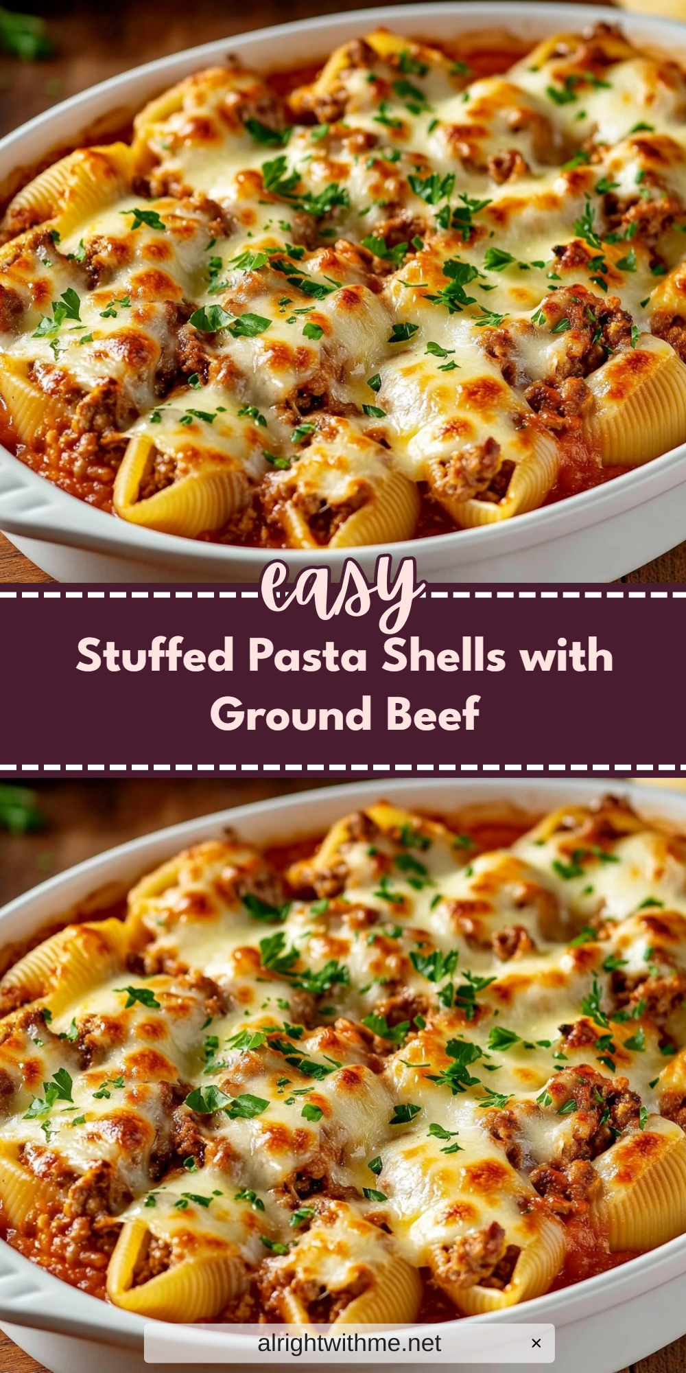 Stuffed Pasta Shells with Ground Beef