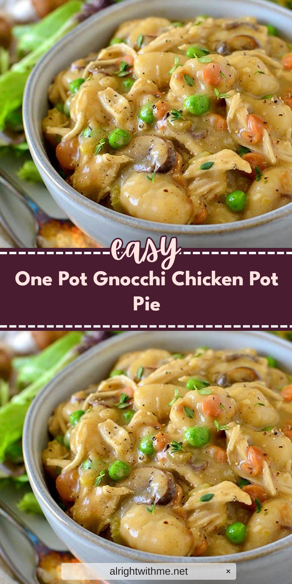 One Pot Gnocchi Chicken Pot Pie