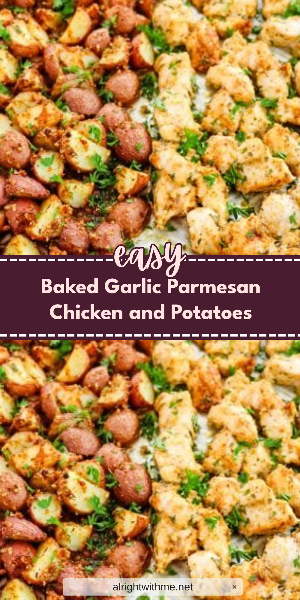 Baked Garlic Parmesan Chicken and Potatoes