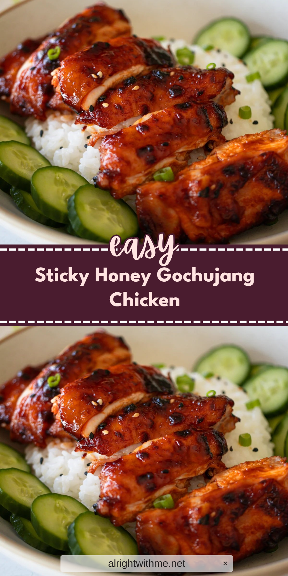 Sticky Honey Gochujang Chicken