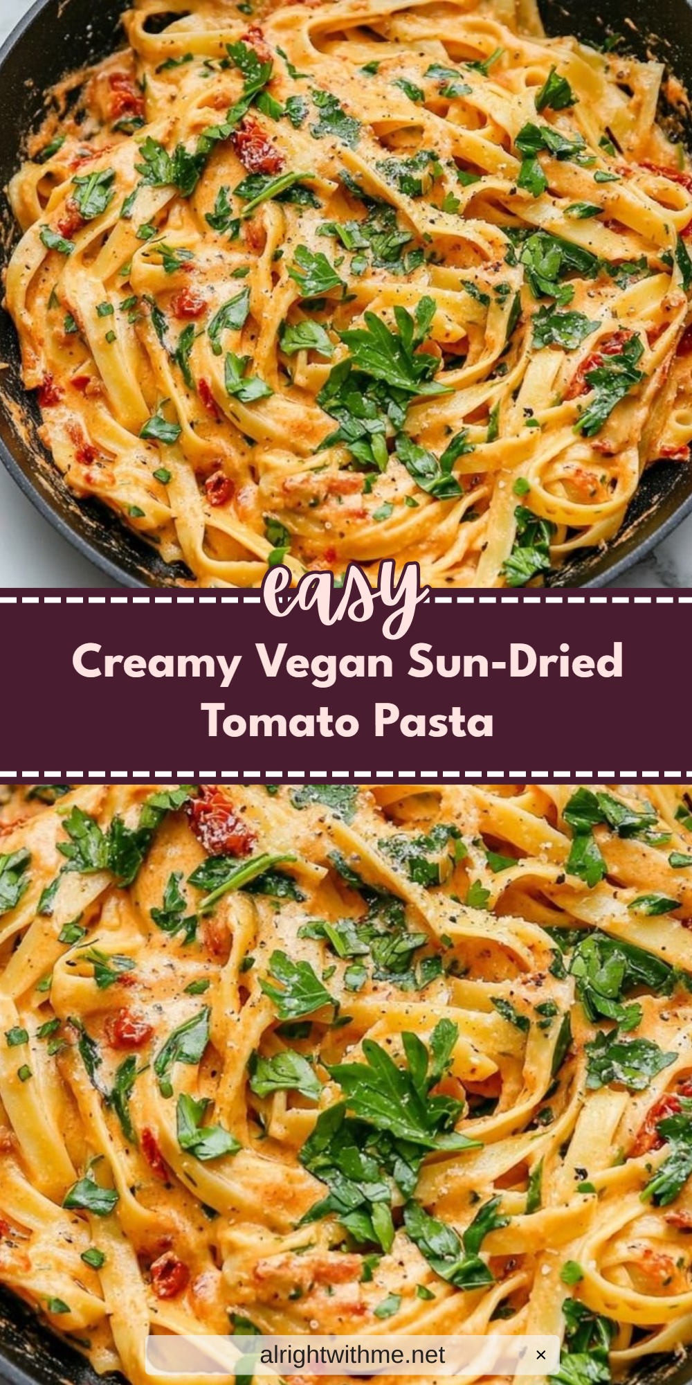 Creamy Vegan Sun-Dried Tomato Pasta