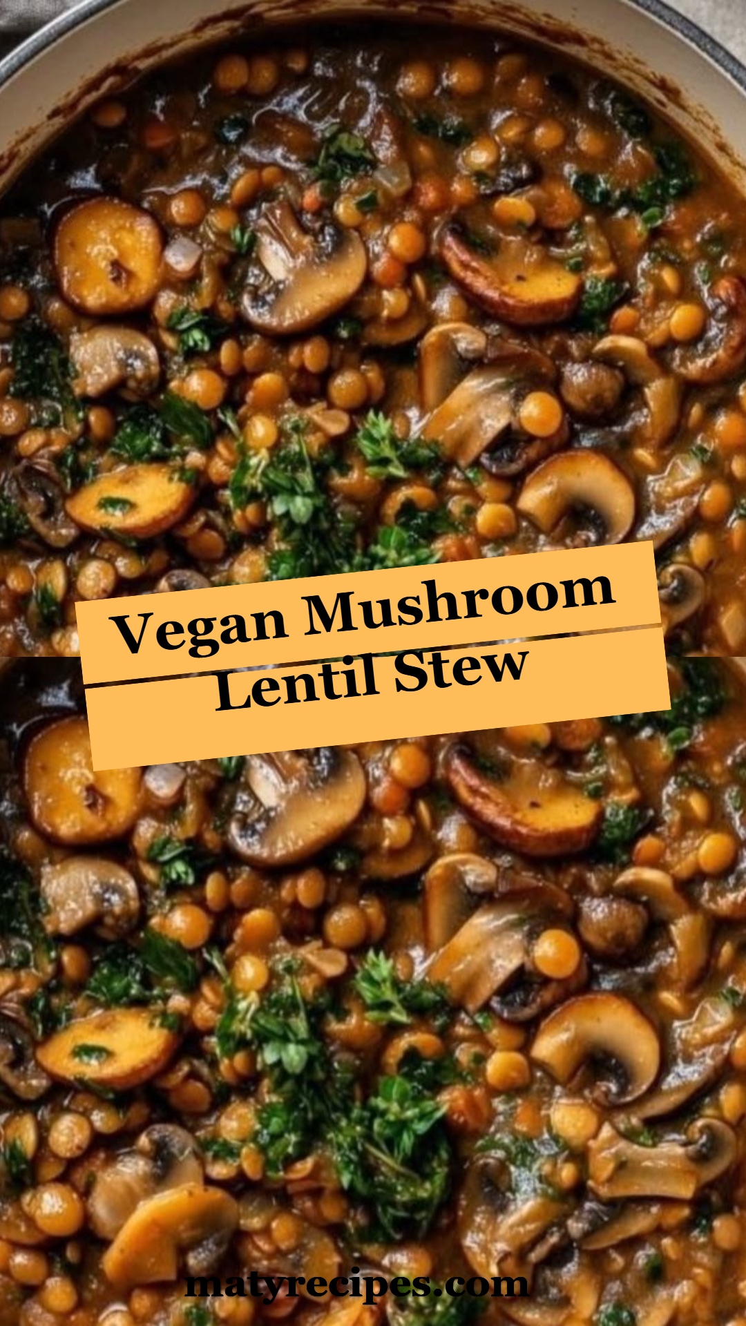 Vegan Mushroom Lentil Stew
