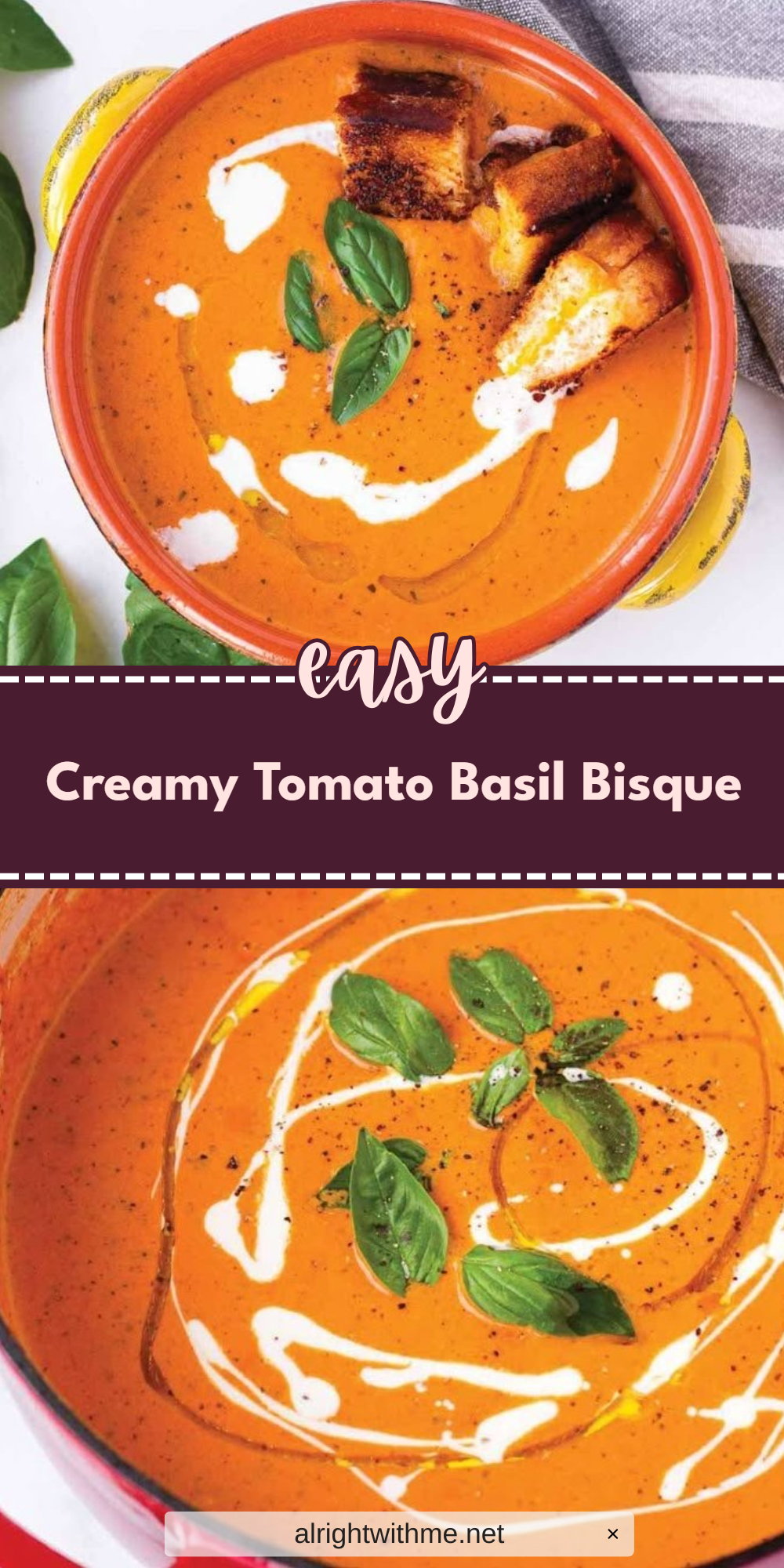 Creamy Tomato Basil Bisque
