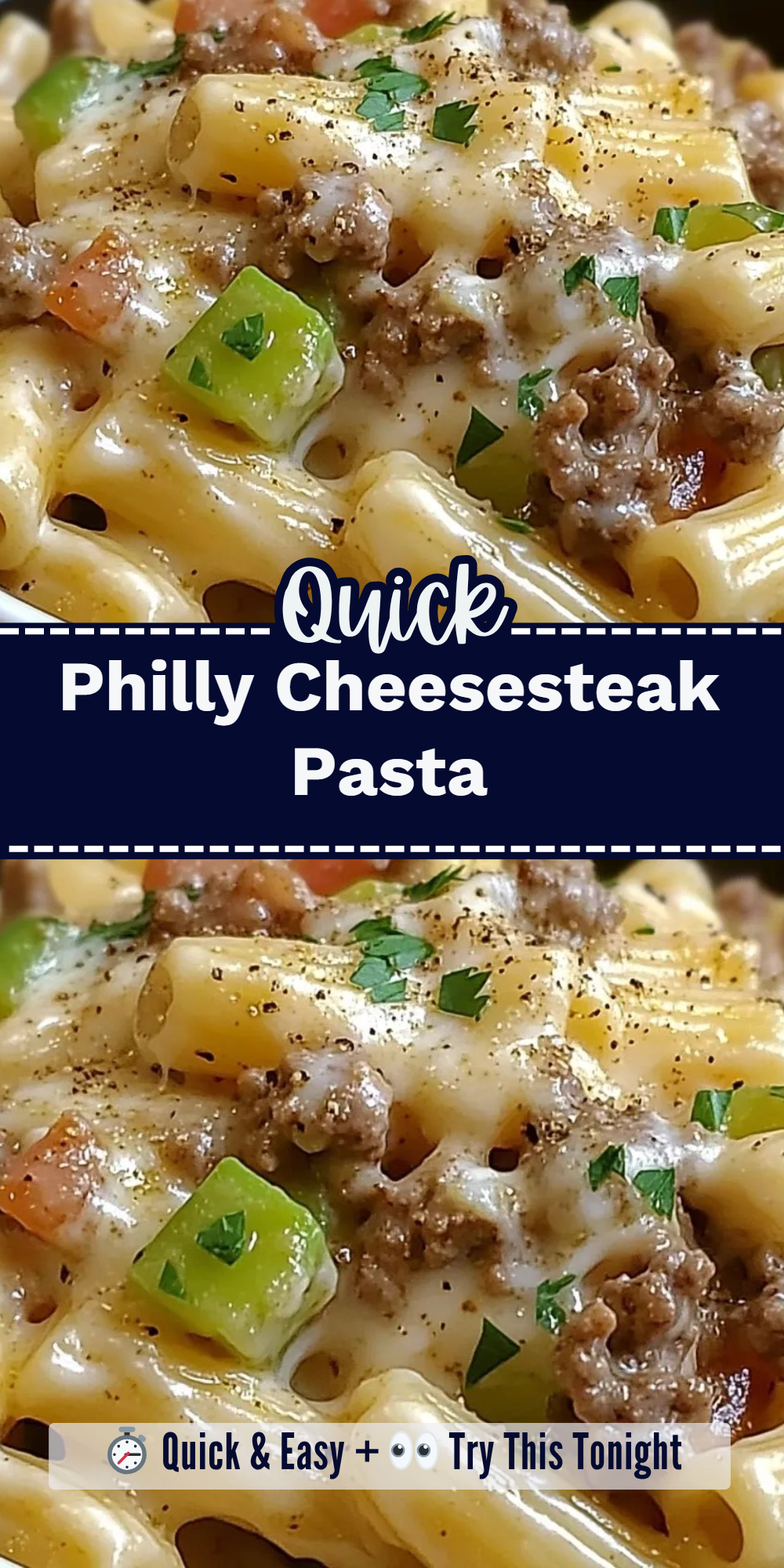 Philly Cheesesteak Pasta