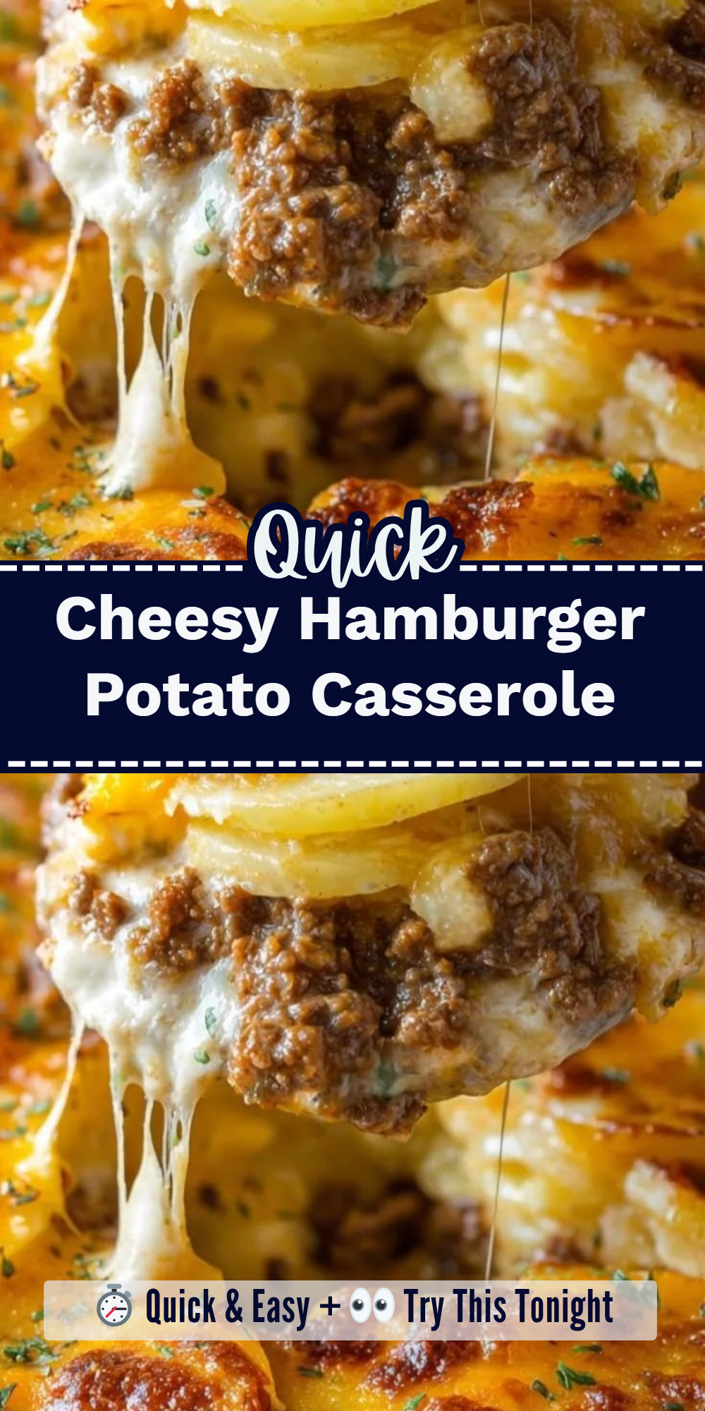 Cheesy Hamburger Potato Casserole