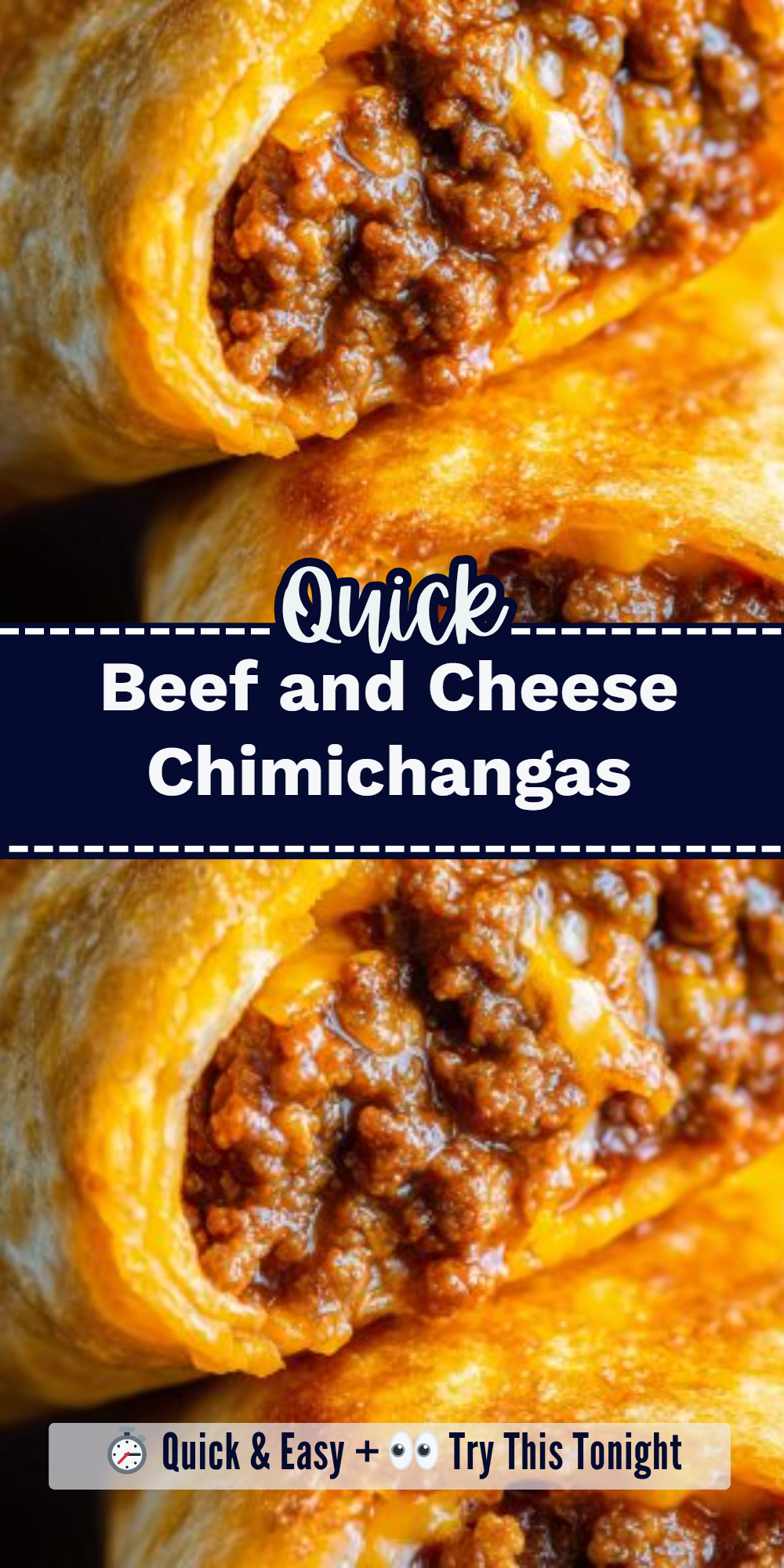 Beef and Cheese Chimichangas