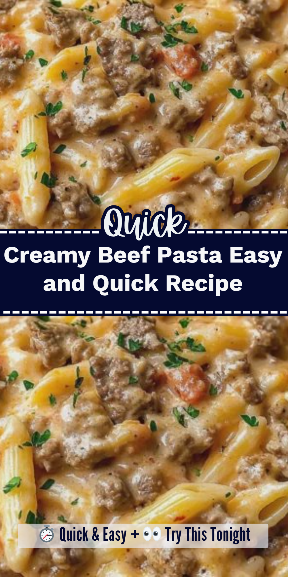 Creamy Beef Pasta Easy and Quick Recipe