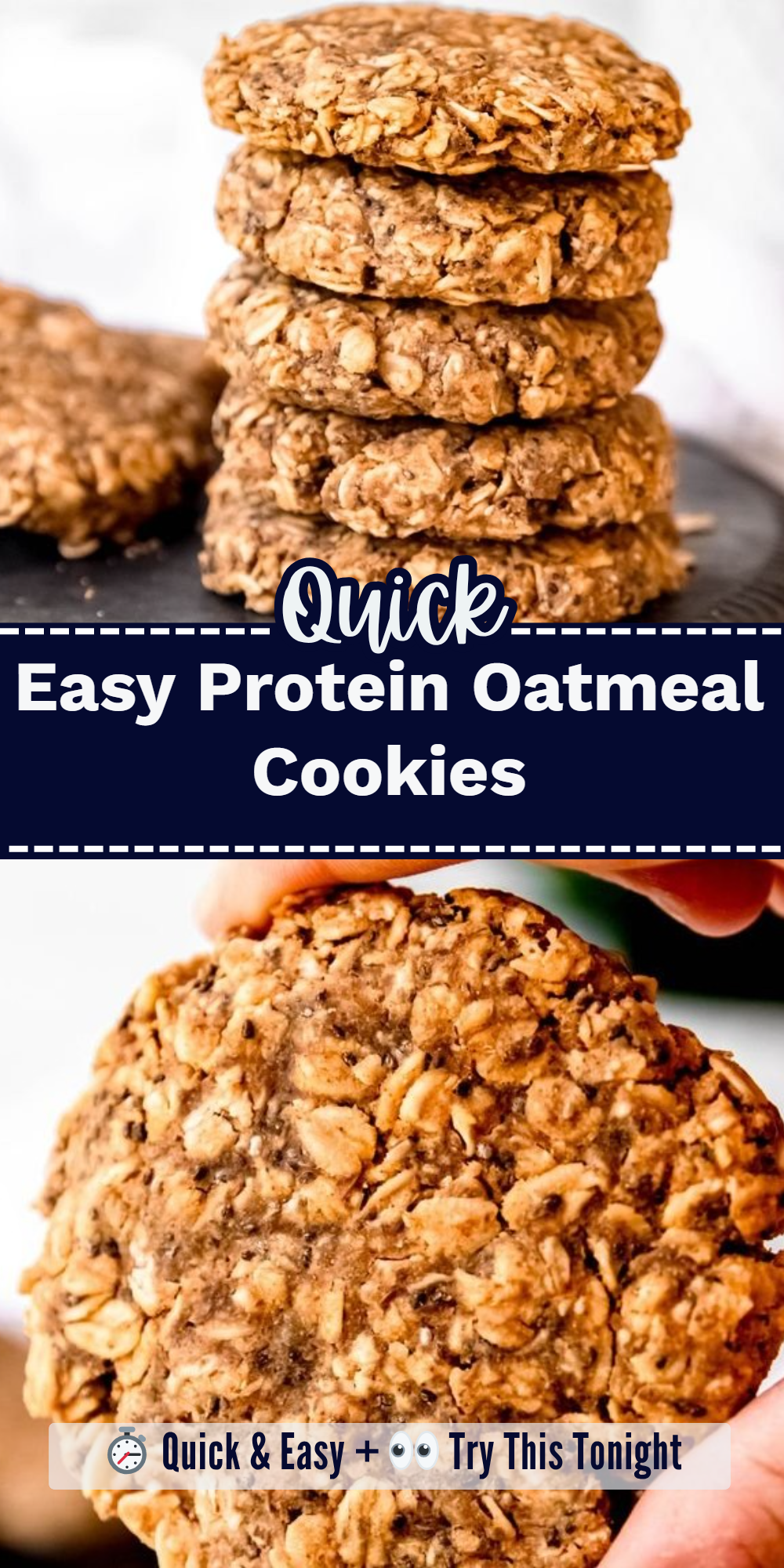 Easy Protein Oatmeal Cookies