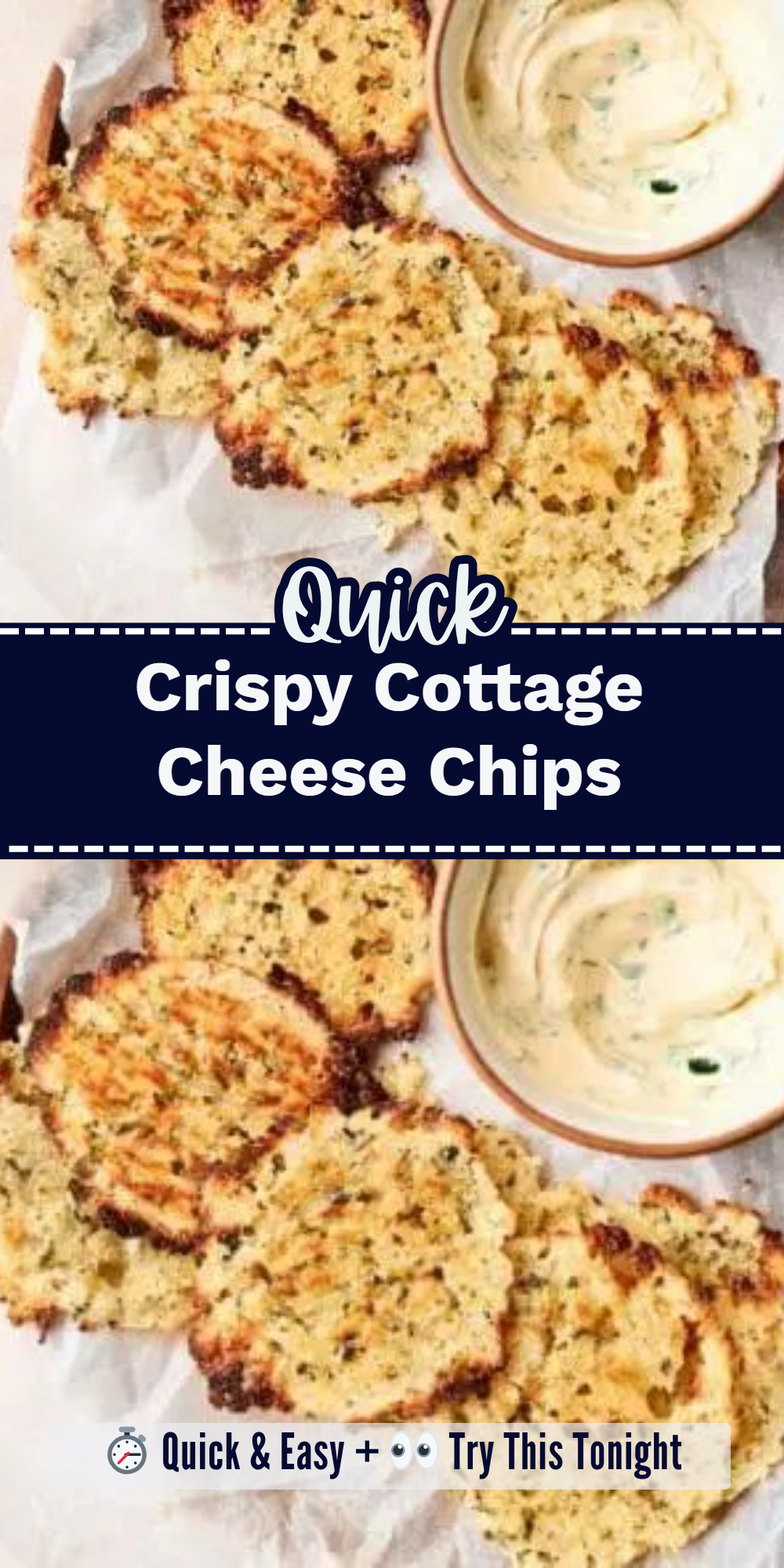 Crispy Cottage Cheese Chips