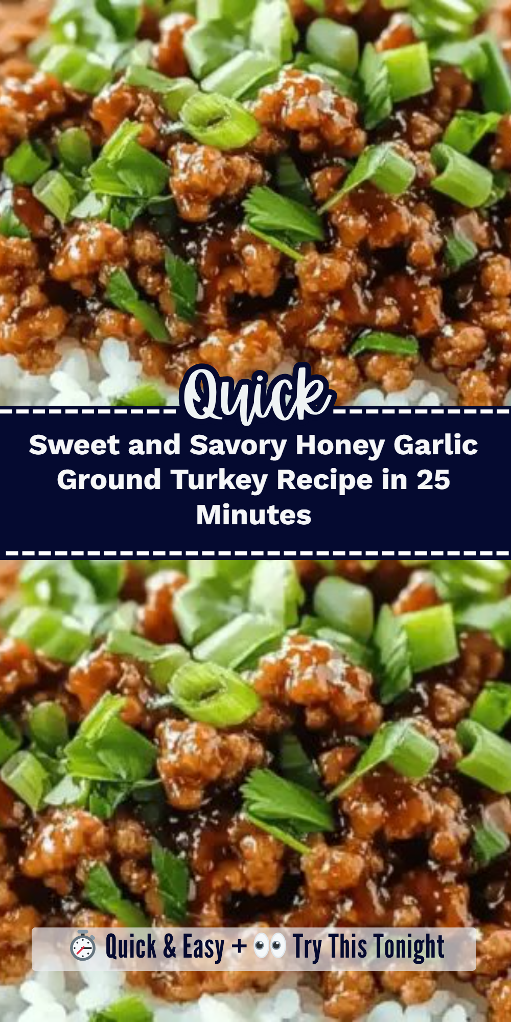 Sweet and Savory Honey Garlic Ground Turkey Recipe in 25 Minutes