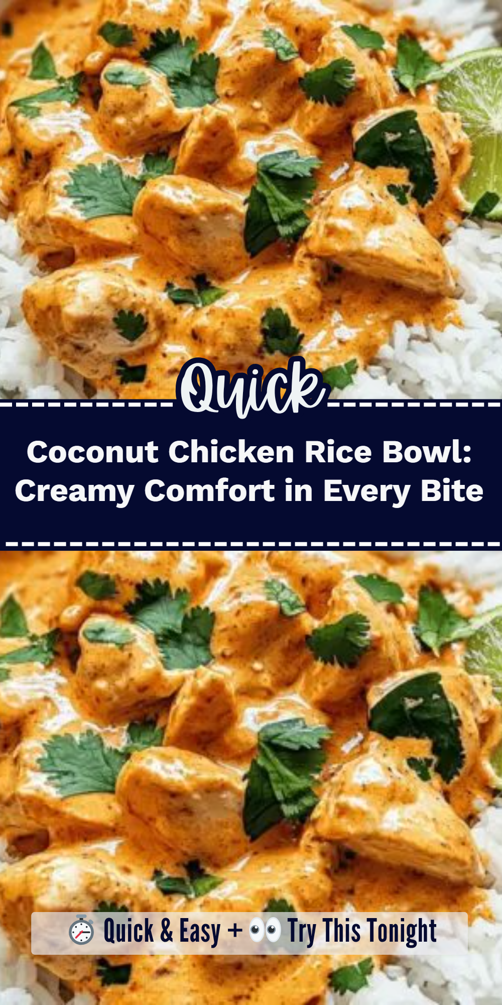 Coconut Chicken Rice Bowl: Creamy Comfort in Every Bite