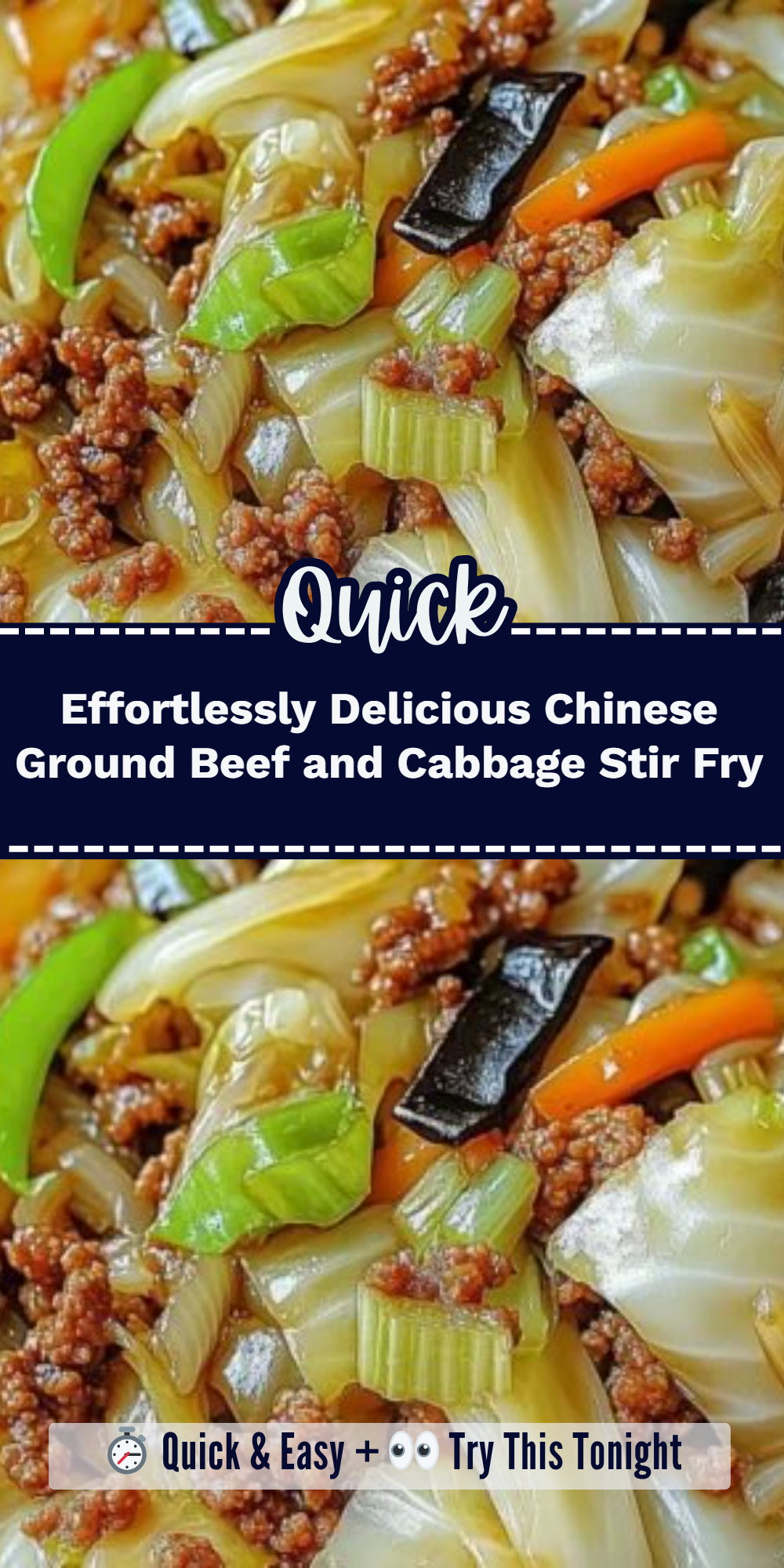 Effortlessly Delicious Chinese Ground Beef and Cabbage Stir Fry