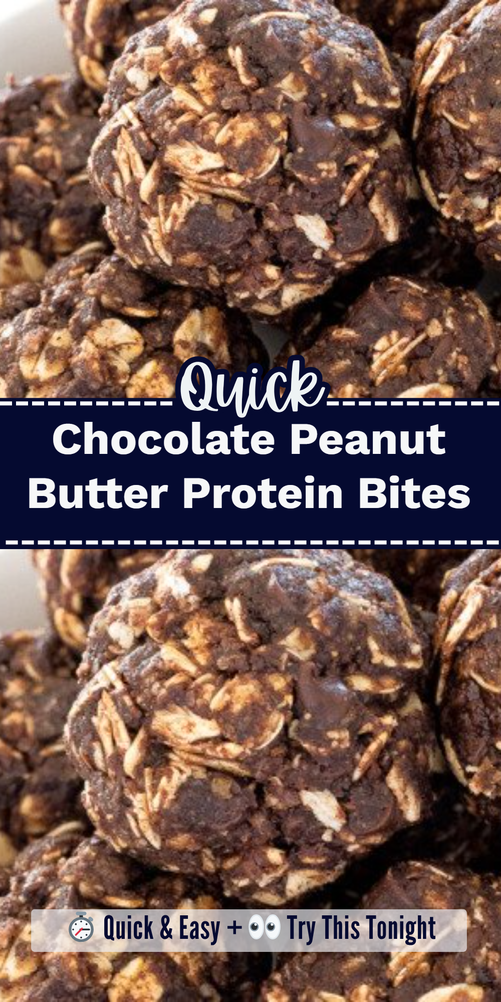 Chocolate Peanut Butter Protein Bites
