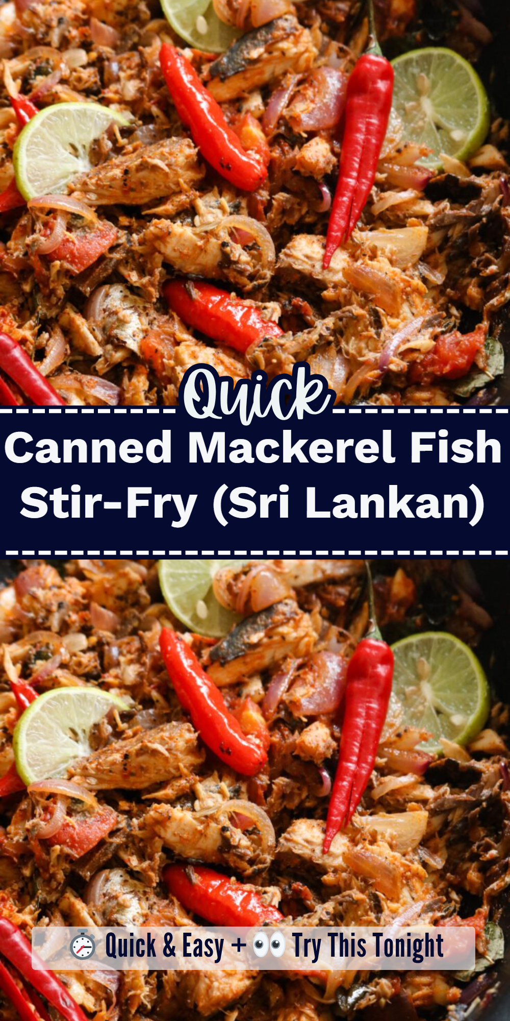 Canned Mackerel Fish Stir-Fry (Sri Lankan)