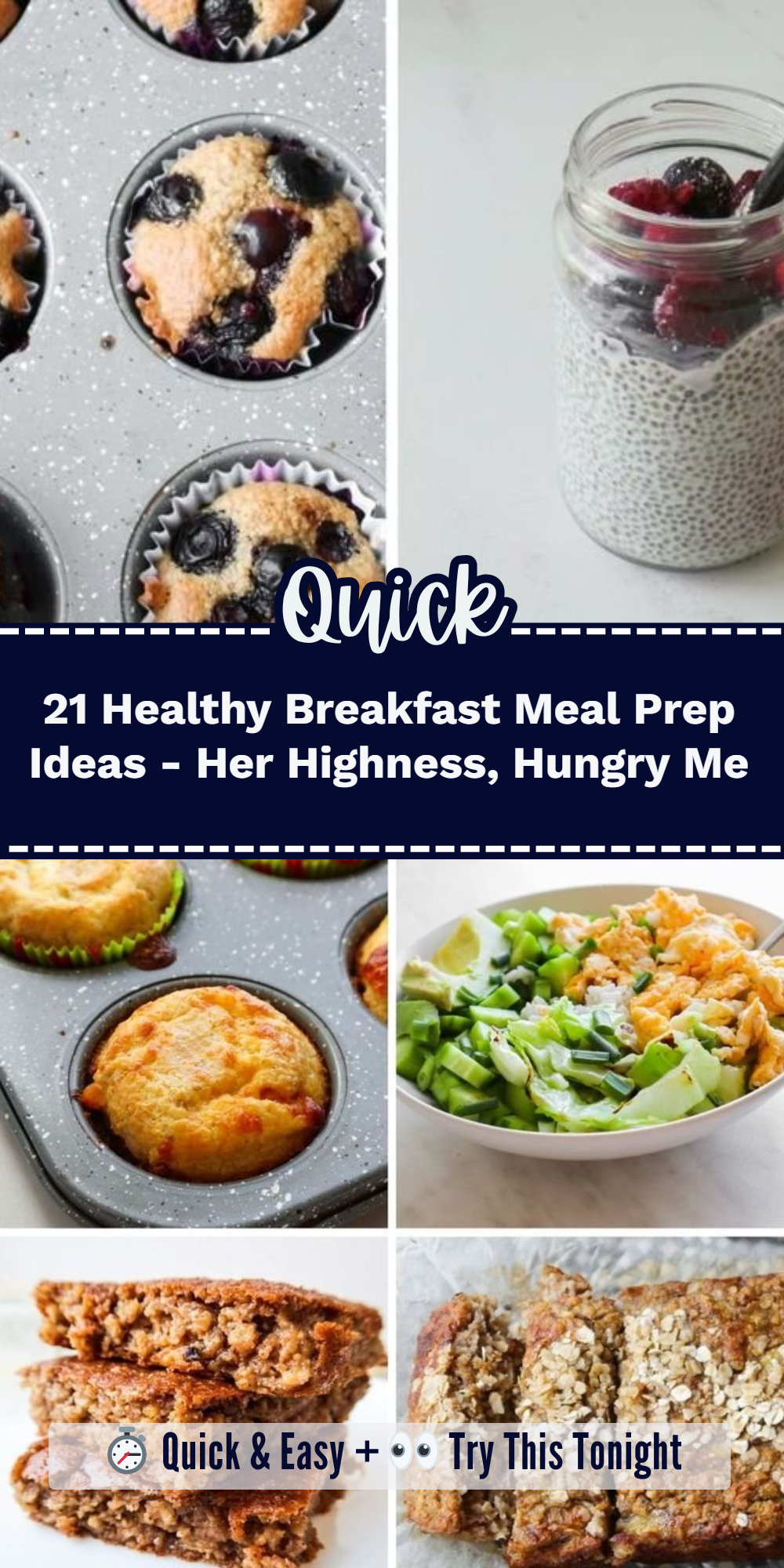 21 Healthy Breakfast Meal Prep Ideas - Her Highness, Hungry Me
