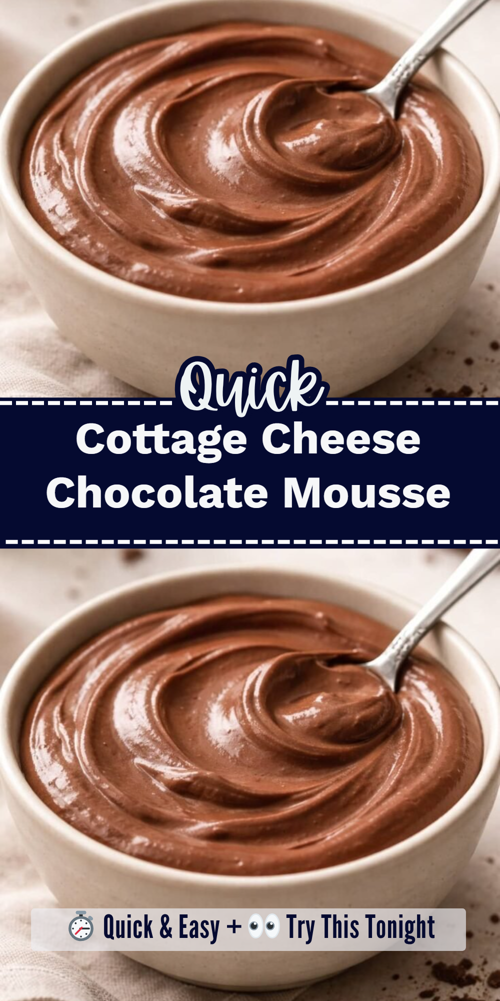 Cottage Cheese Chocolate Mousse