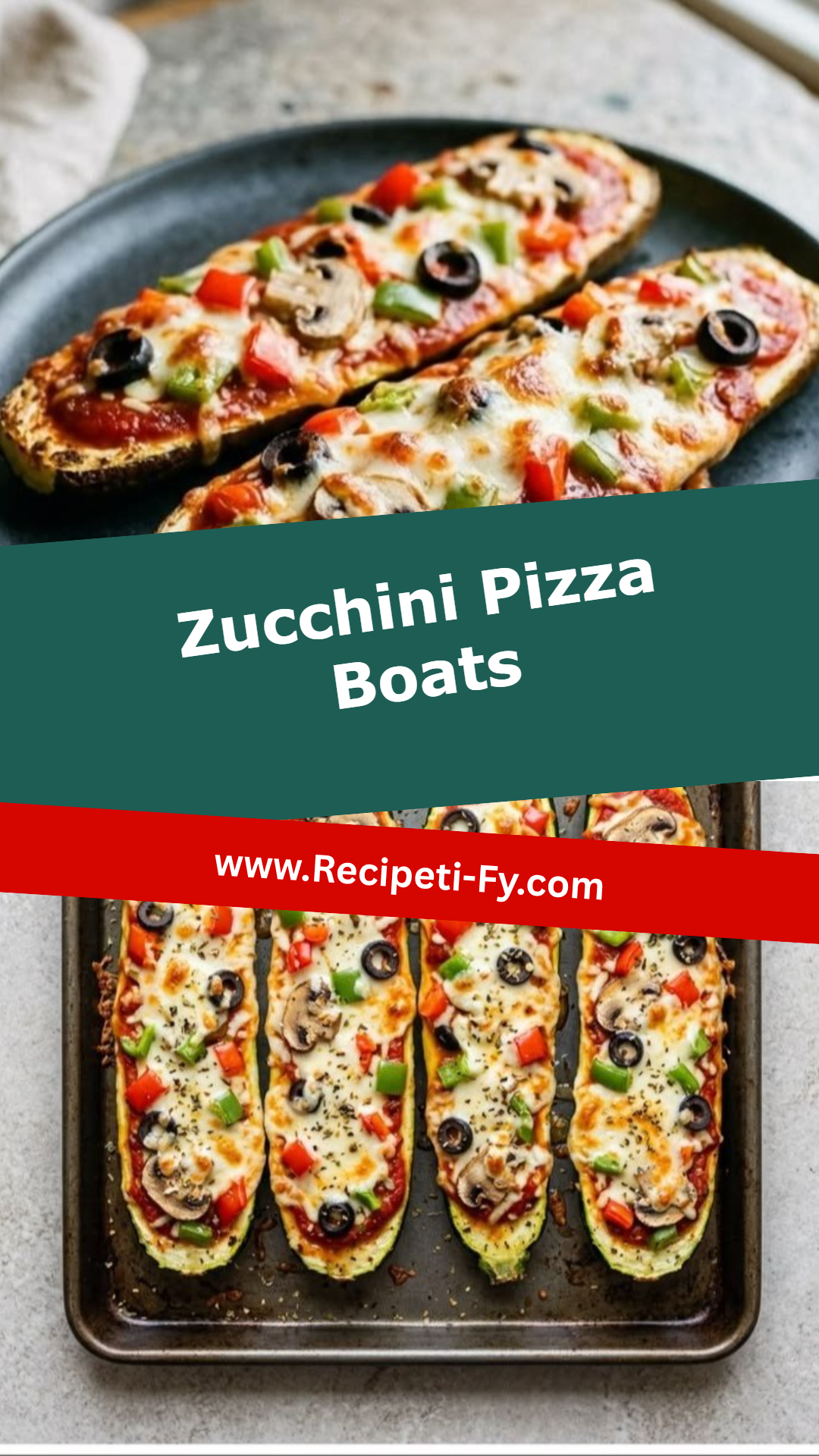 Zucchini Pizza Boats