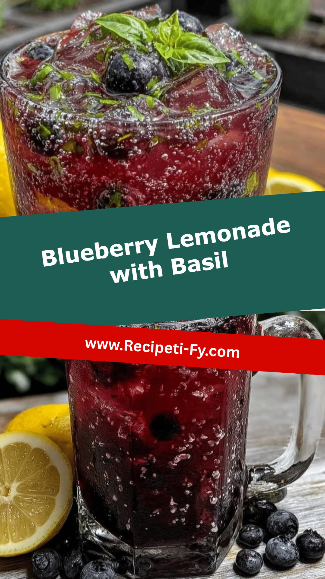 Blueberry Lemonade with Basil